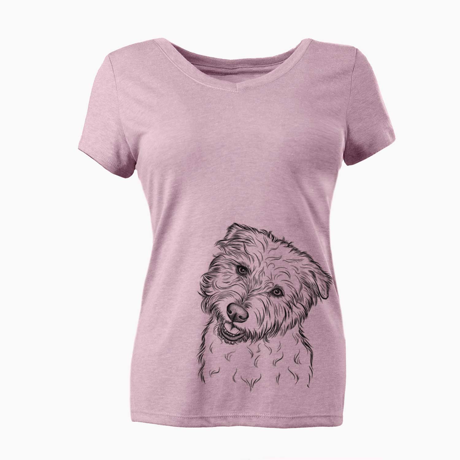 Bare Duffy the Glen of Imaal Terrier - Women's V-neck Shirt
