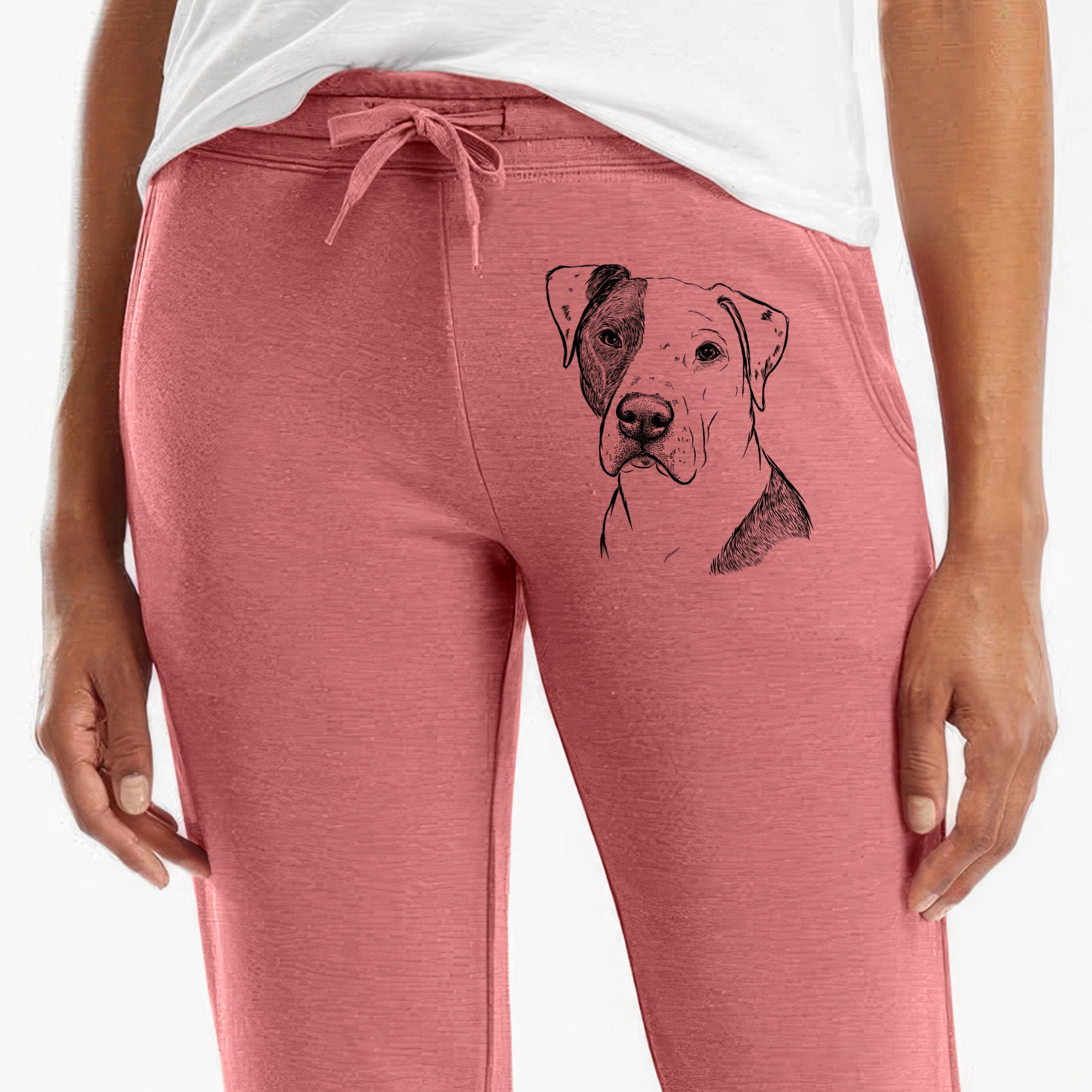 Duke the American Staffordshire Terrier Mix - Women's Cali Wave Joggers