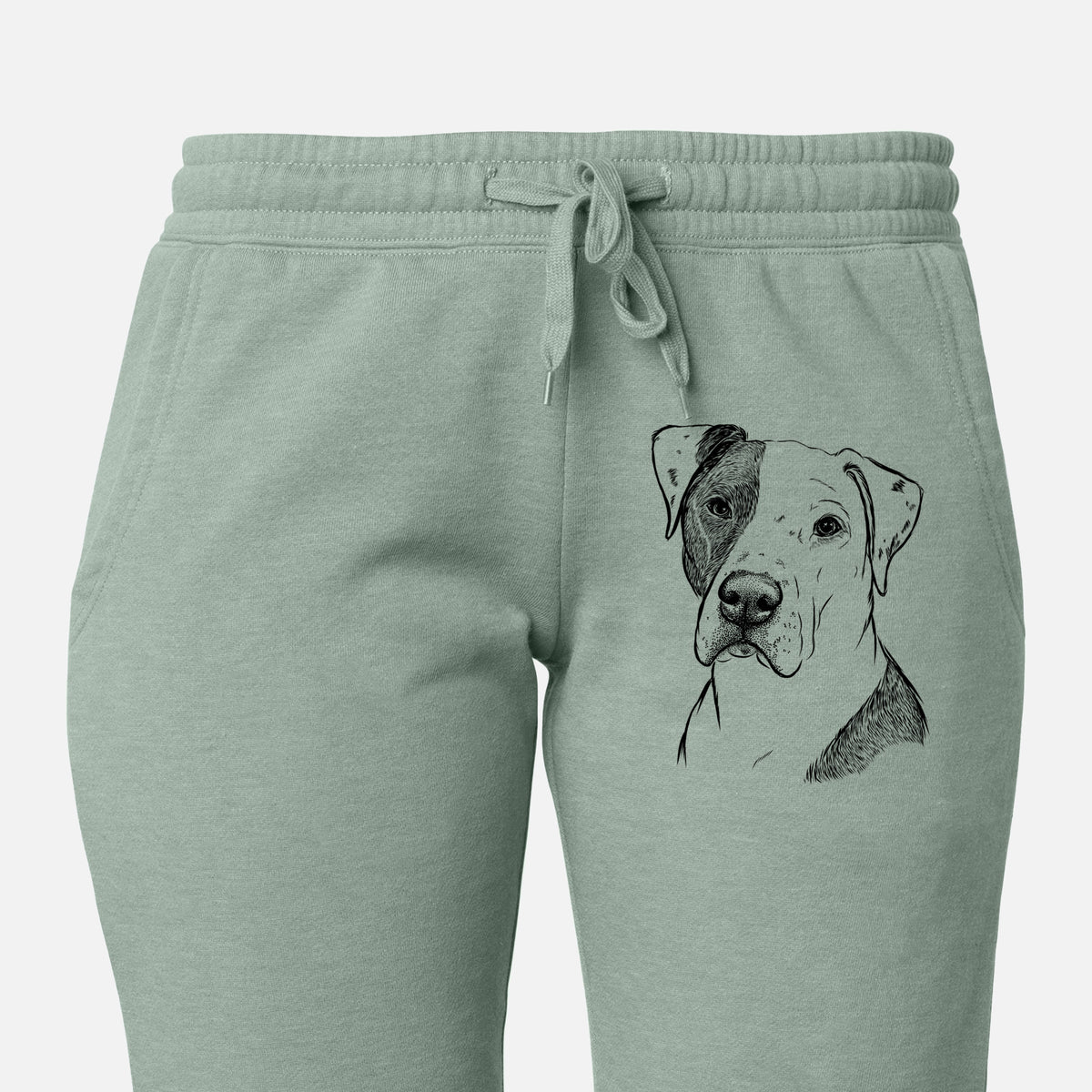 Duke the American Staffordshire Terrier Mix - Women&#39;s Cali Wave Joggers