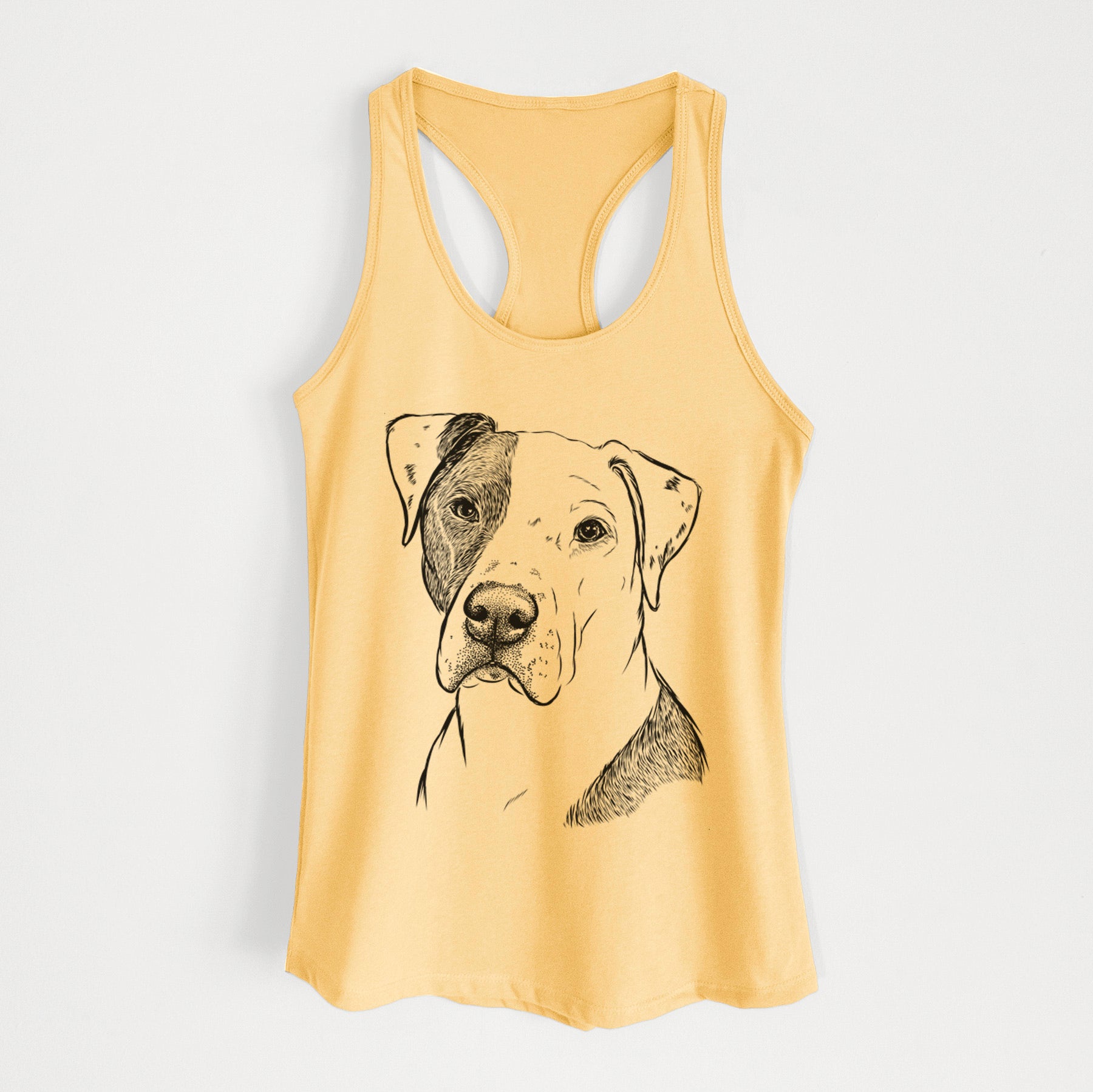 Duke the American Staffordshire Terrier Mix - Women's Racerback Tanktop