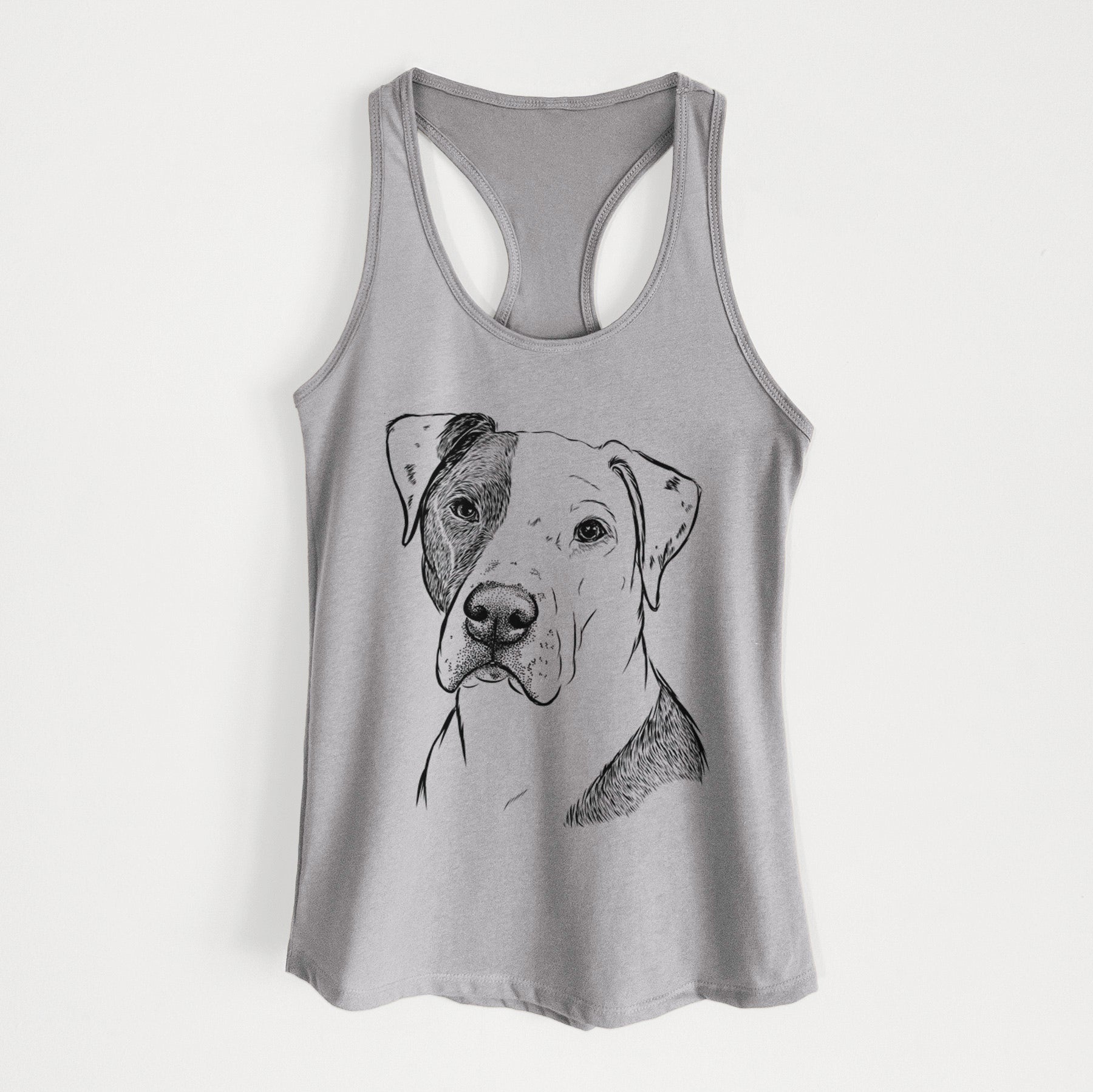 Duke the American Staffordshire Terrier Mix - Women's Racerback Tanktop