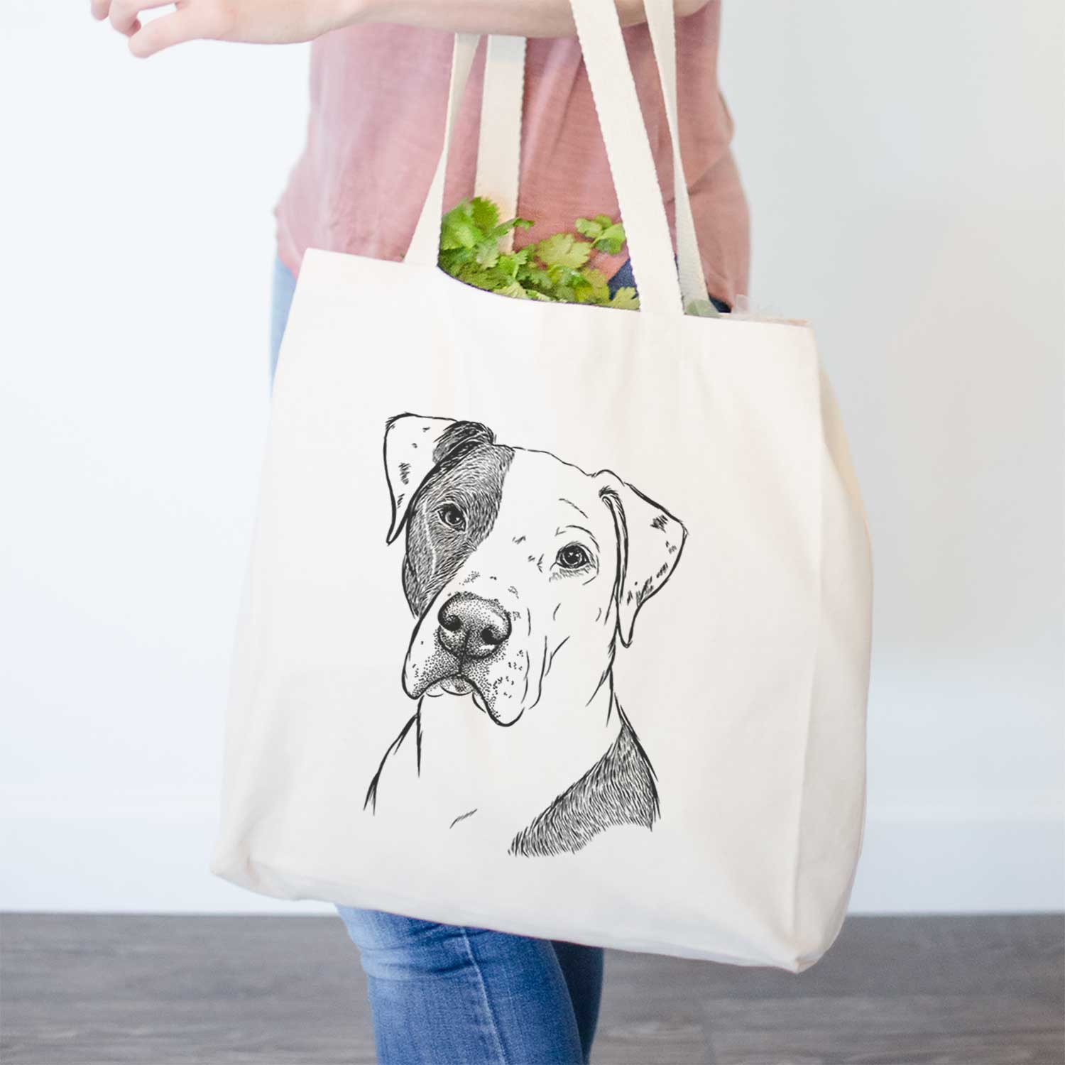 Duke the American Staffordshire Terrier Mix - Tote Bag