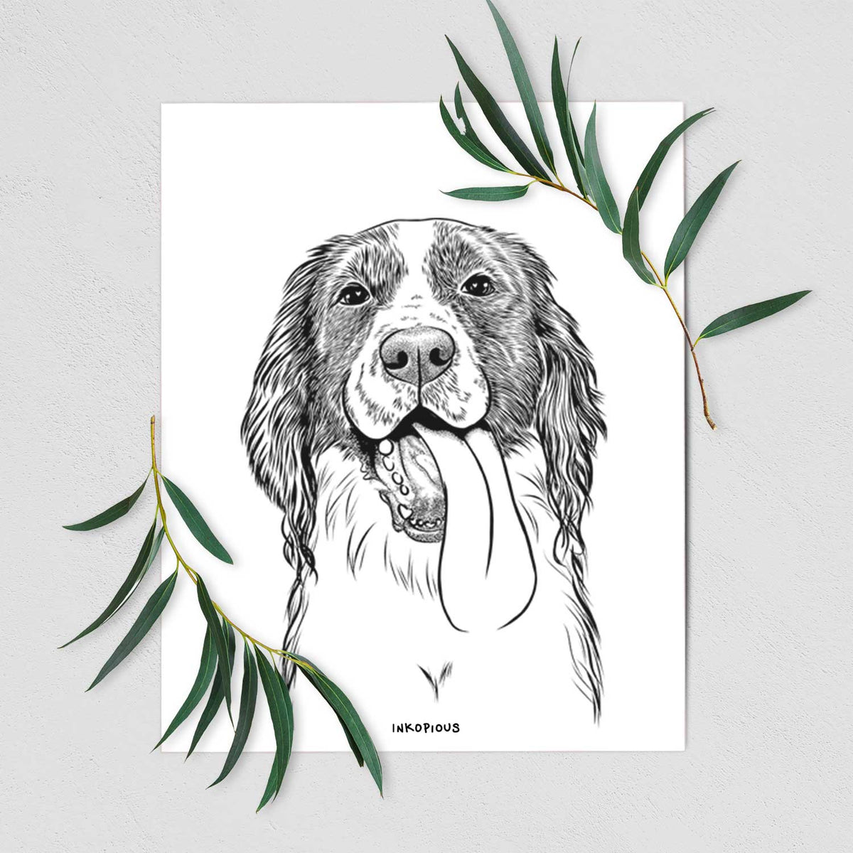 Duke the English Springer Spaniel Art Print