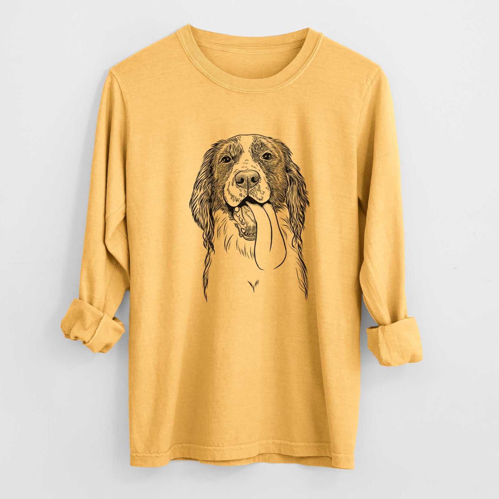 Bare Duke the English Springer Spaniel - Heavyweight 100% Cotton Long Sleeve