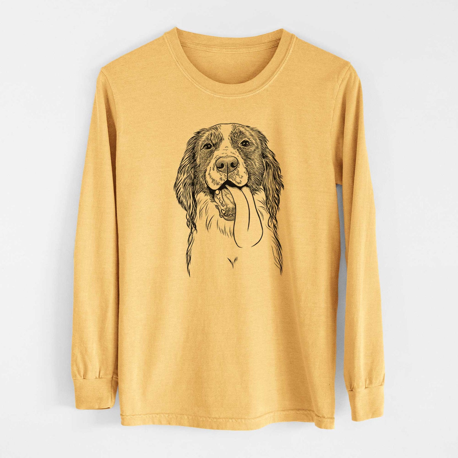 Bare Duke the English Springer Spaniel - Heavyweight 100% Cotton Long Sleeve