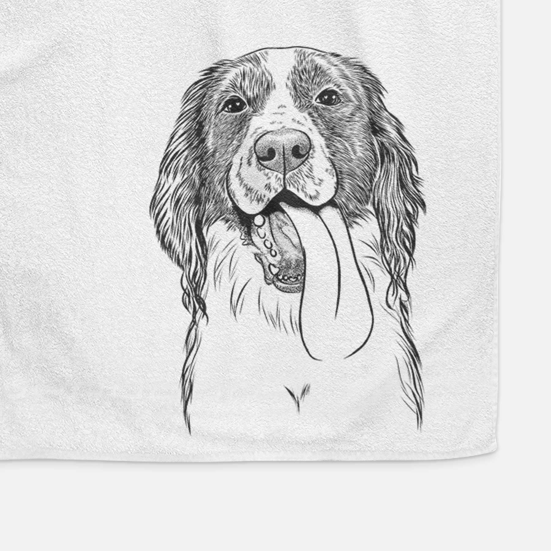 Duke the English Springer Spaniel Decorative Hand Towel