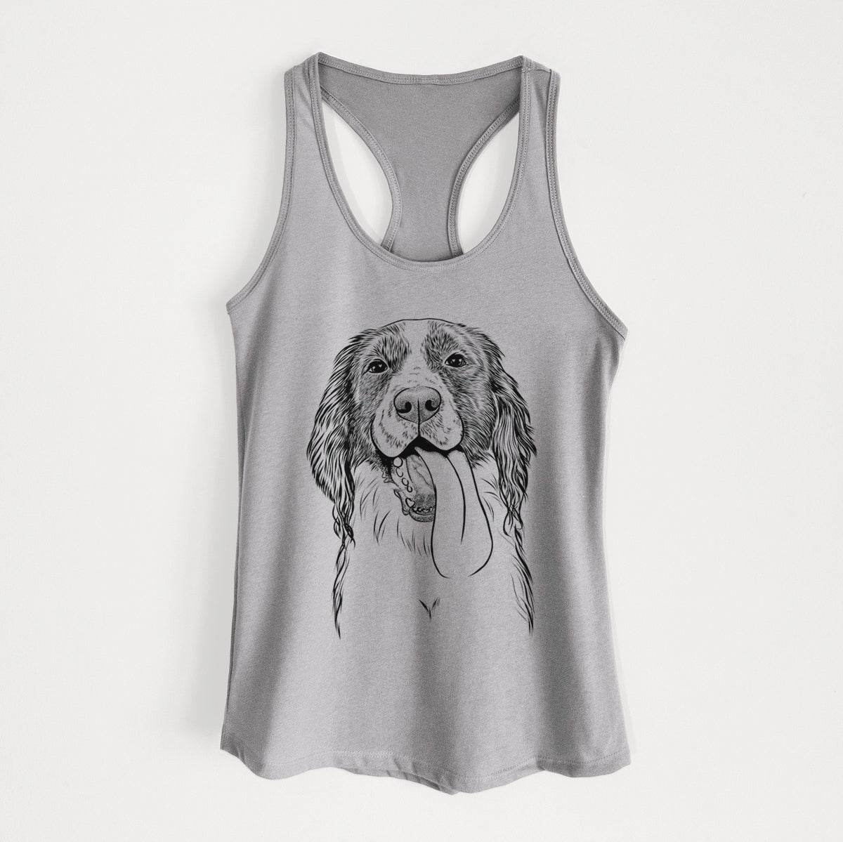 Duke the English Springer Spaniel - Women&#39;s Racerback Tanktop