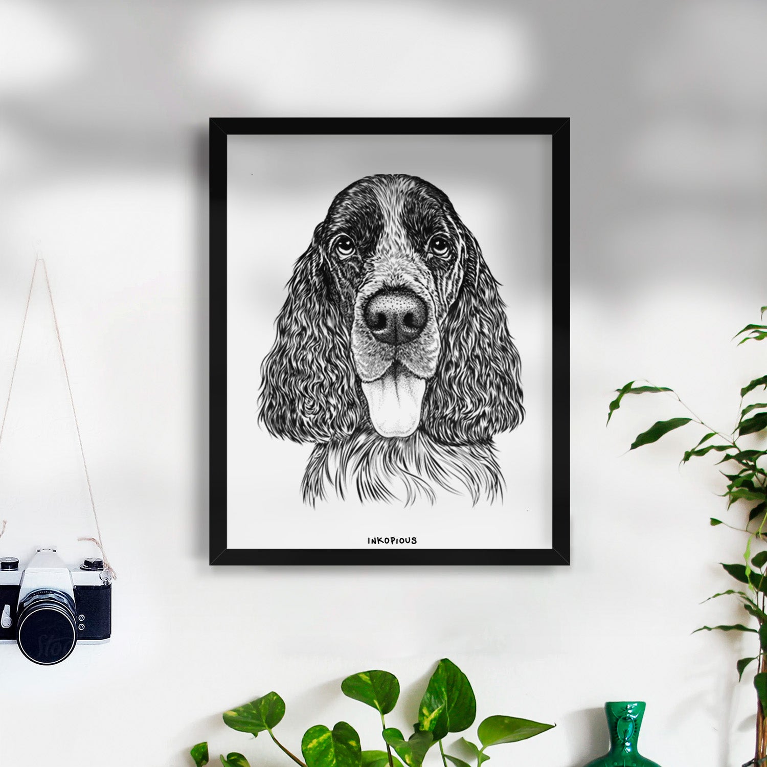 Duke the English Springer Spaniel Art Print