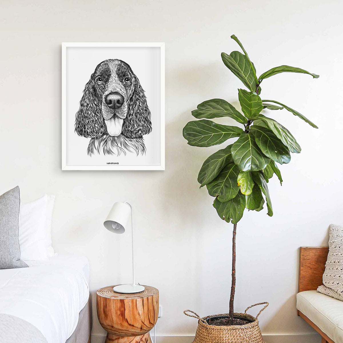 Duke the English Springer Spaniel Art Print