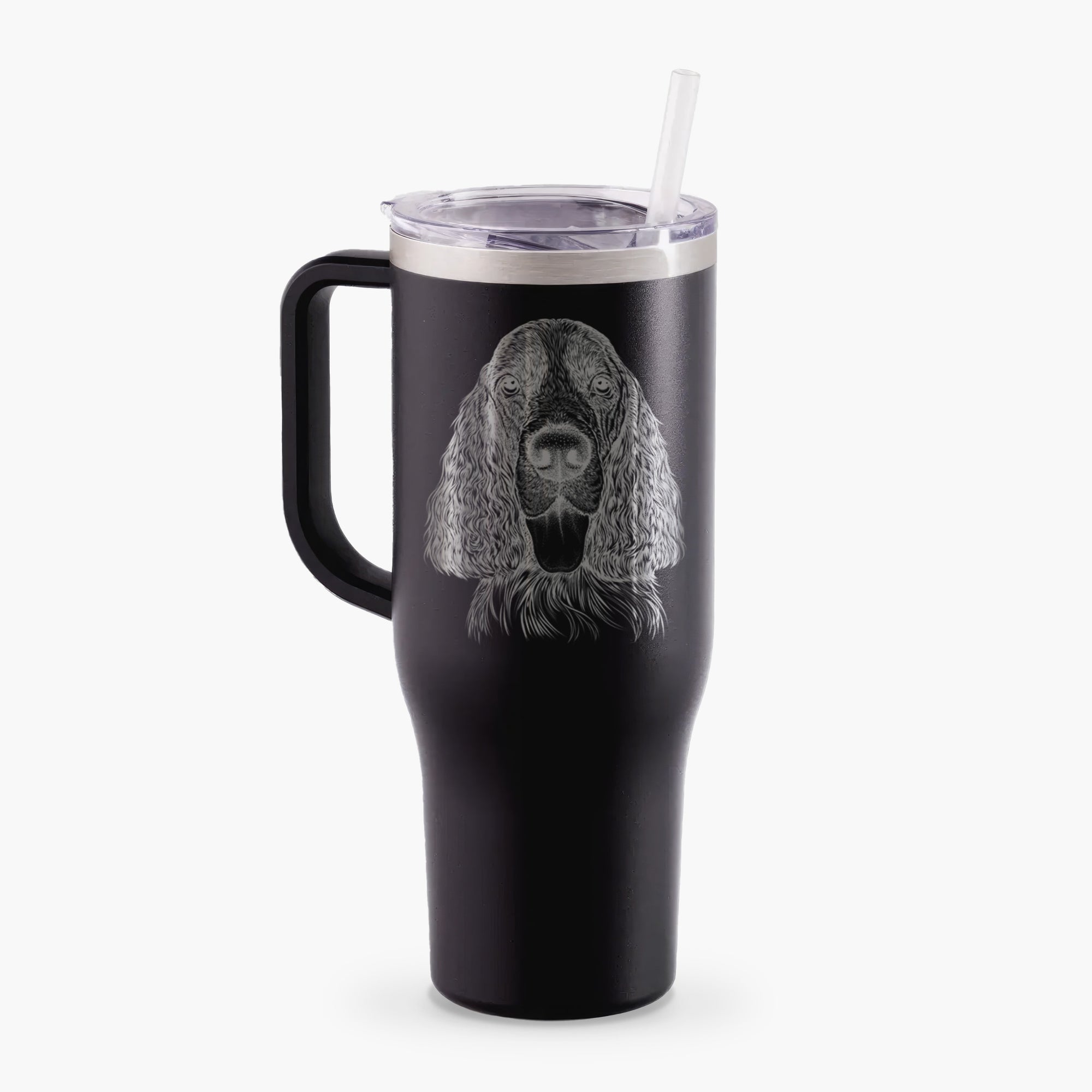 Duke the English Springer Spaniel - 40oz Tumbler with Handle