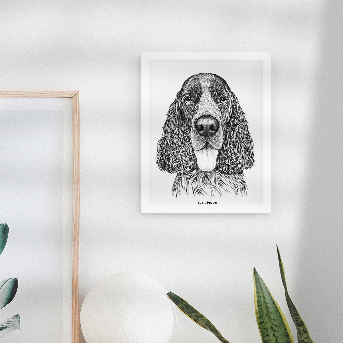 Duke the English Springer Spaniel Art Print