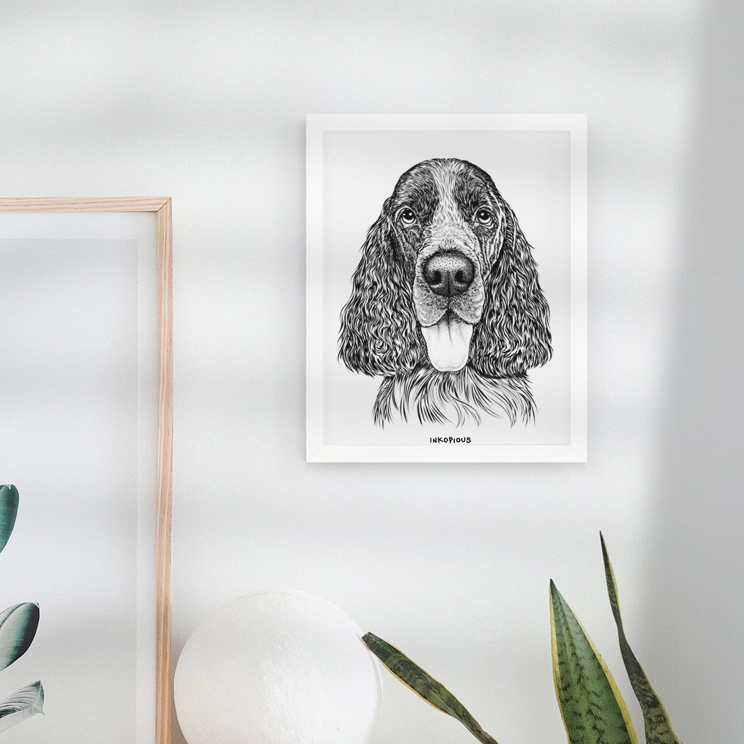 Duke the English Springer Spaniel Art Print