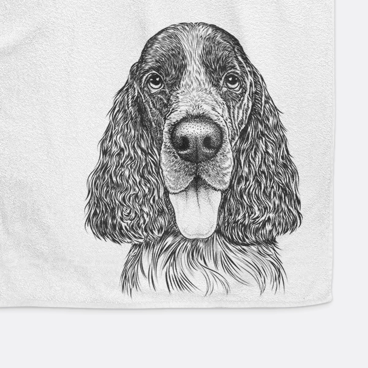 Duke the English Springer Spaniel Decorative Hand Towel