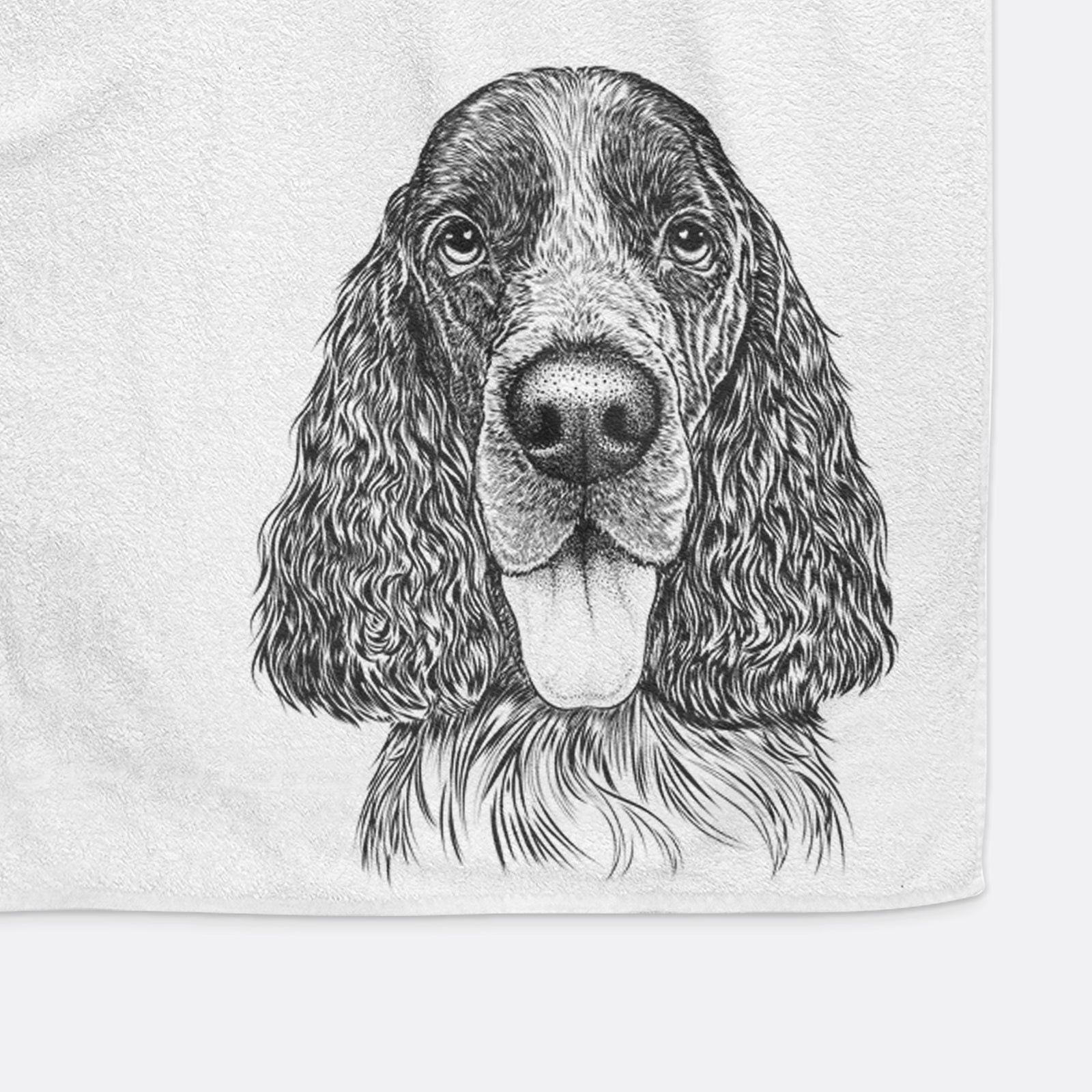 Duke the English Springer Spaniel Decorative Hand Towel