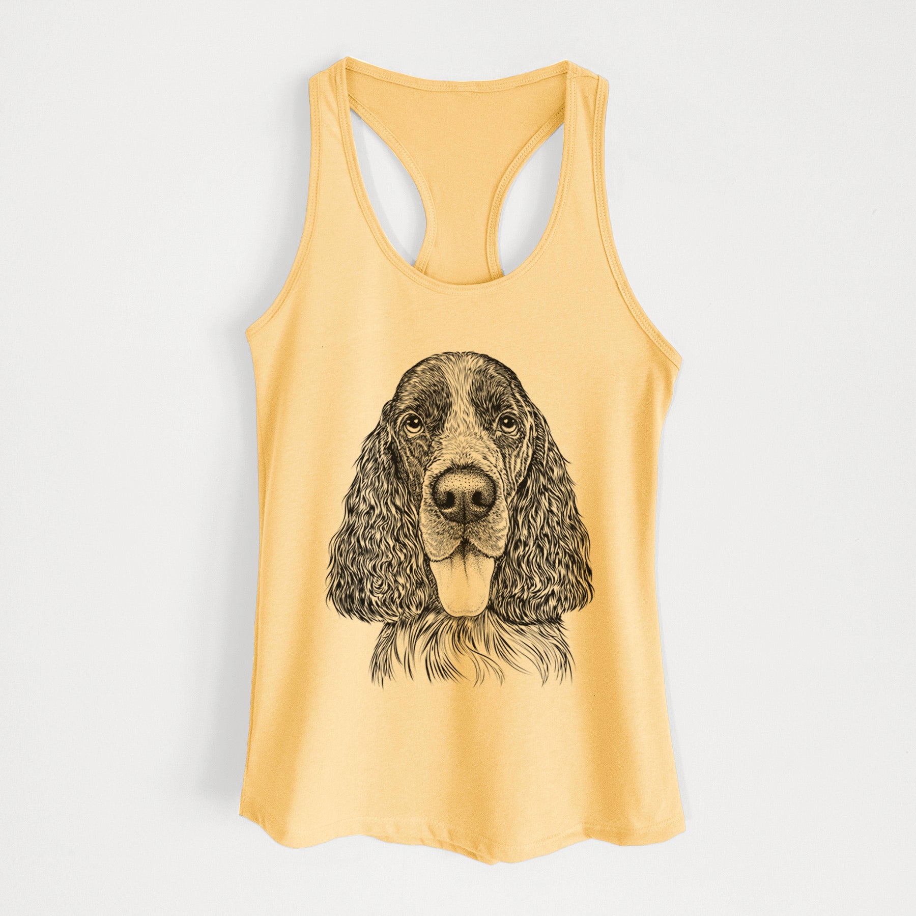 Duke the English Springer Spaniel - Women's Racerback Tanktop