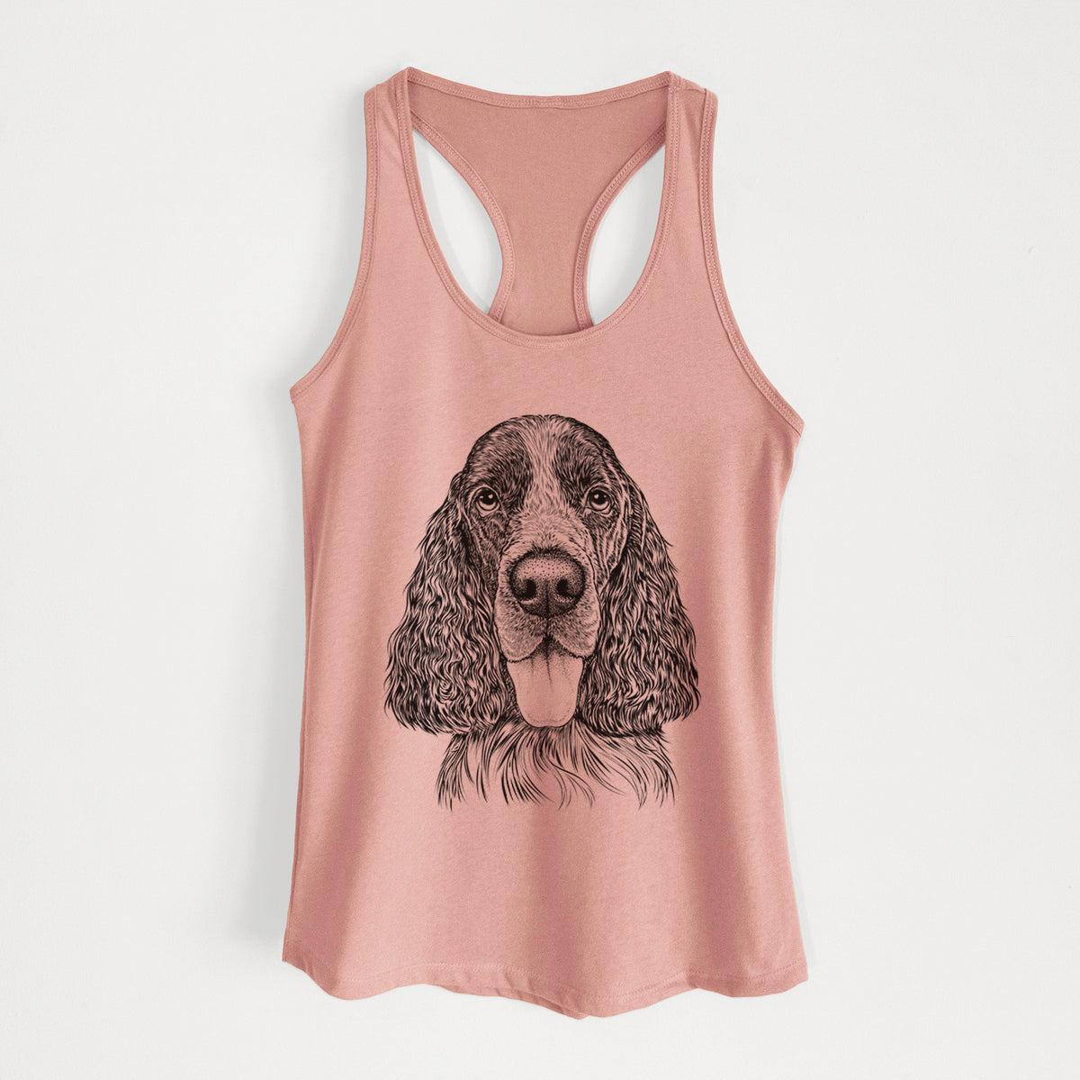 Duke the English Springer Spaniel - Women's Racerback Tanktop