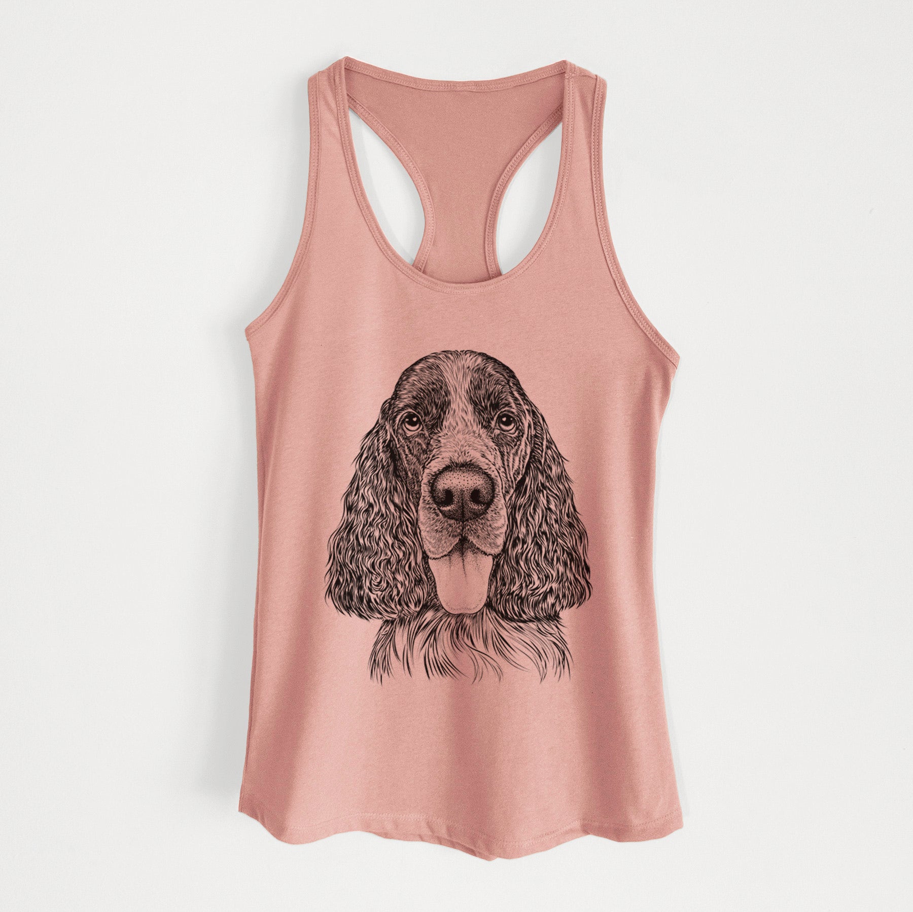 Duke the English Springer Spaniel - Women's Racerback Tanktop