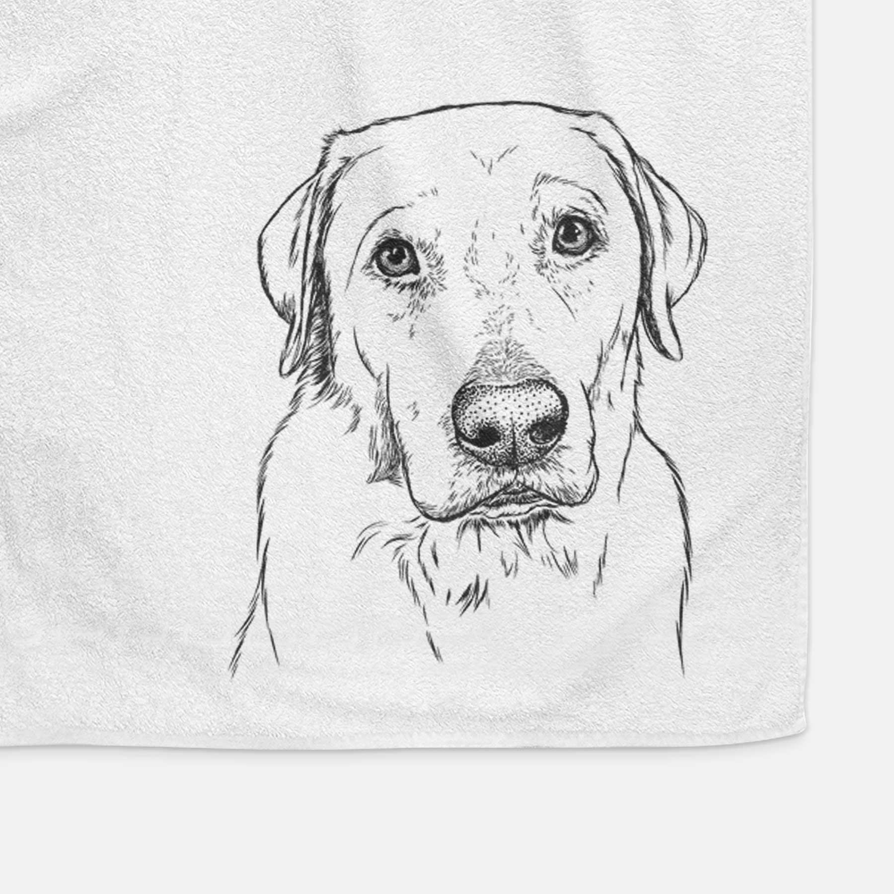 Duke the Yellow Lab Decorative Hand Towel