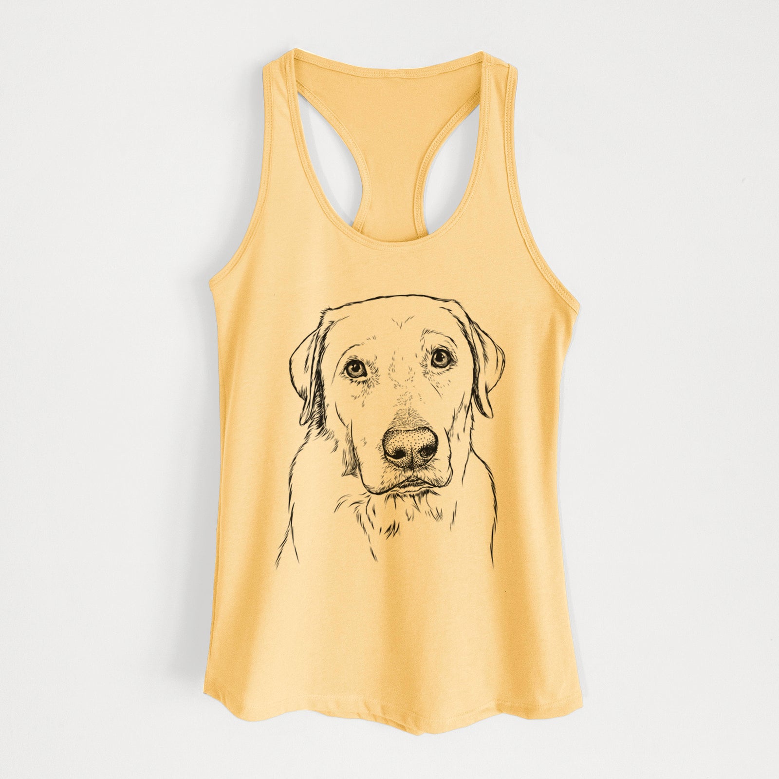 Duke the Yellow Lab - Women's Racerback Tanktop