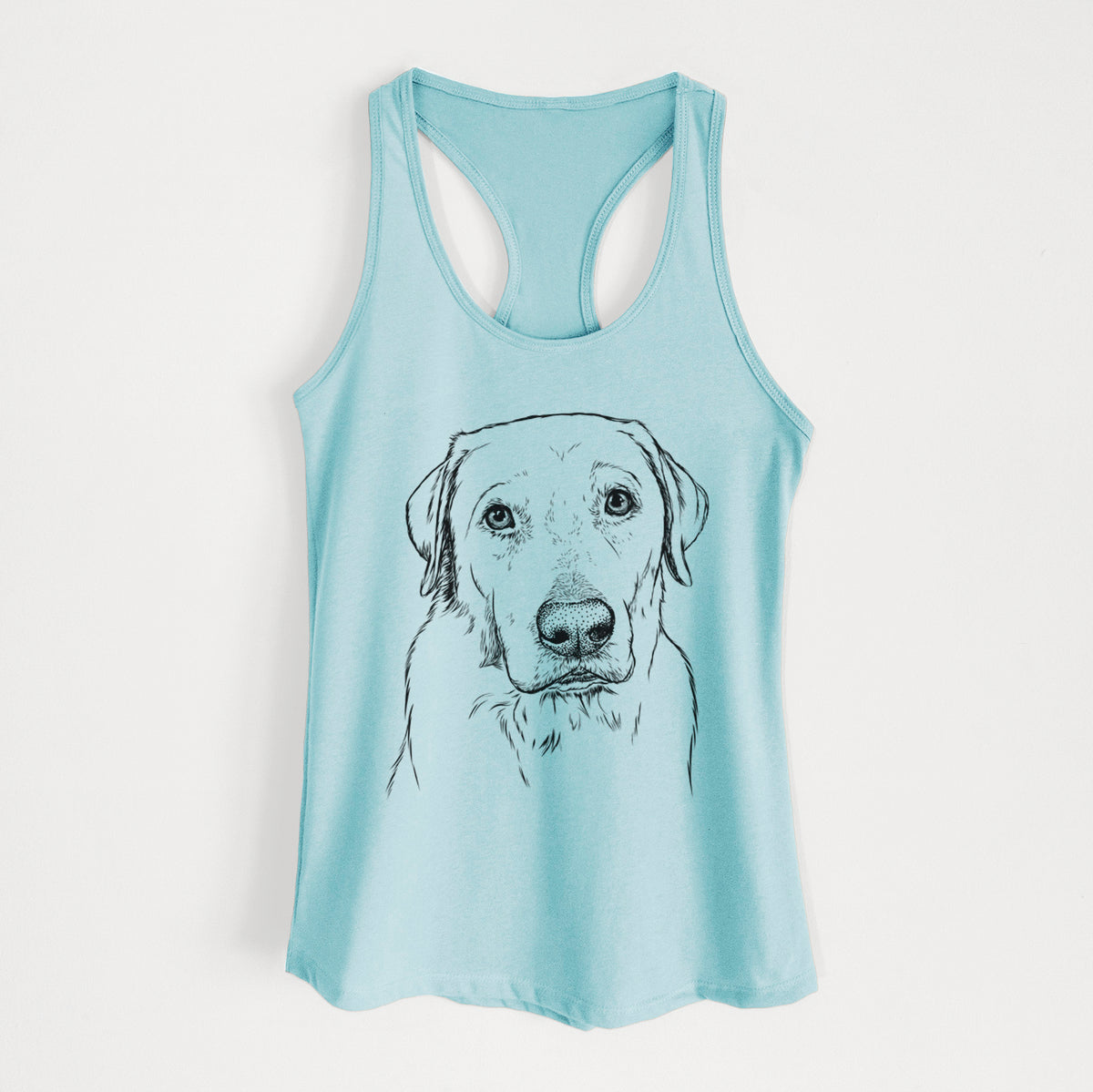 Duke the Yellow Lab - Women's Racerback Tanktop