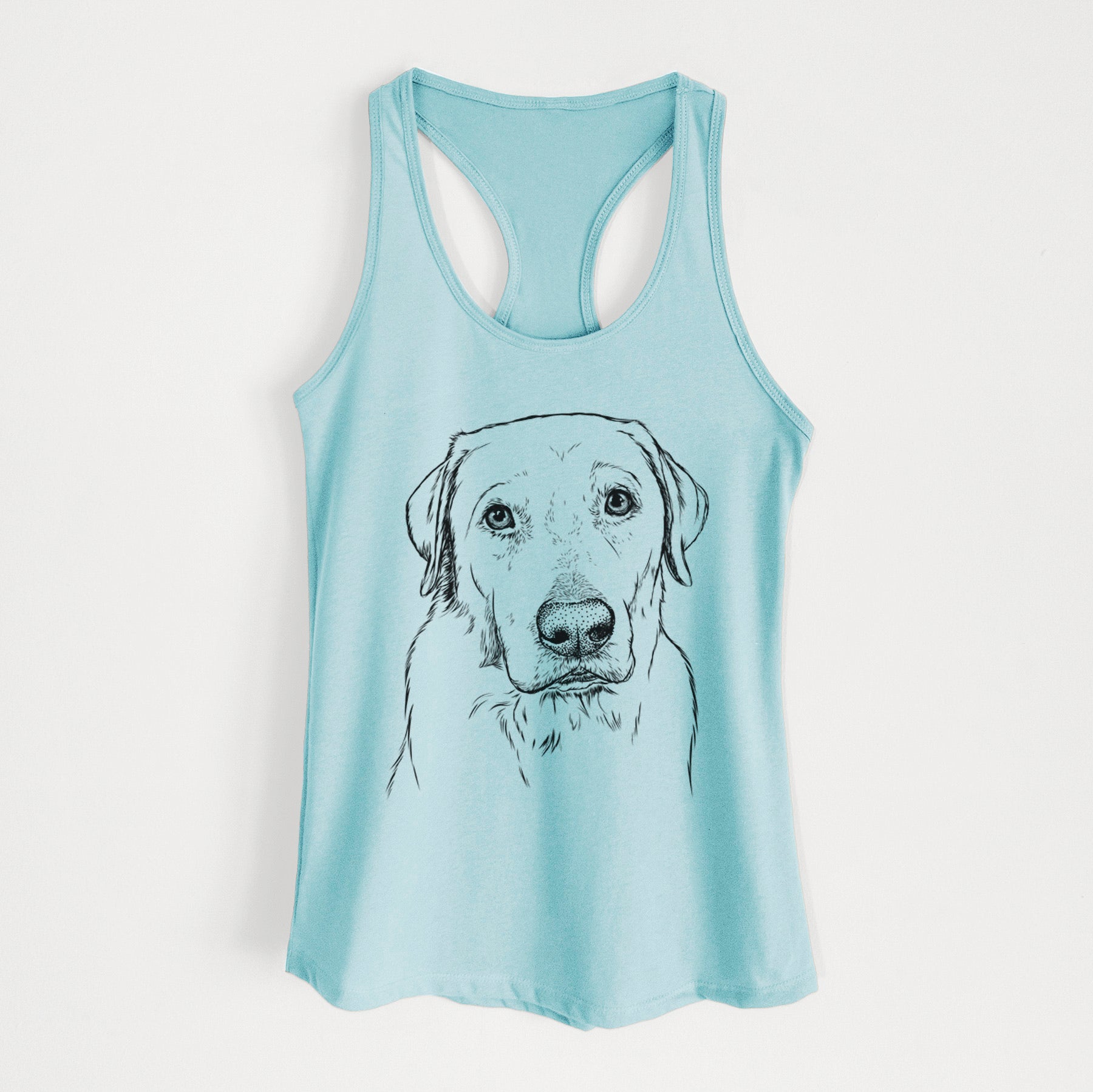 Duke the Yellow Lab - Women's Racerback Tanktop