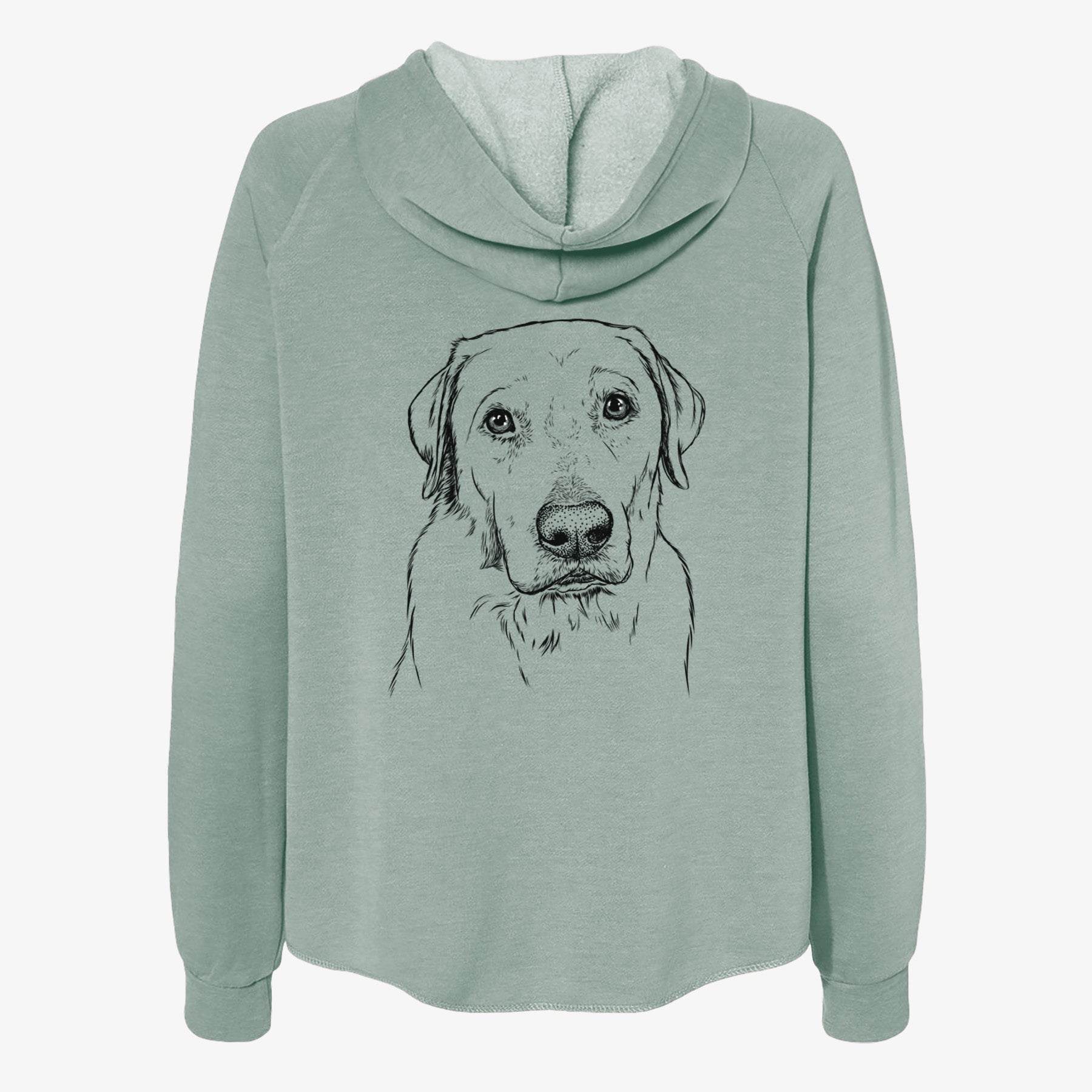 Duke the Yellow Lab - Women's Cali Wave Zip-Up Sweatshirt