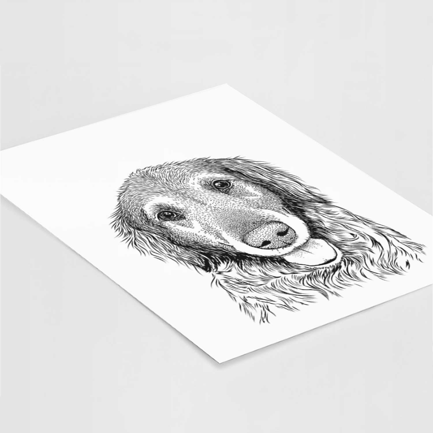 Duncan the Golden Retriever Art Print
