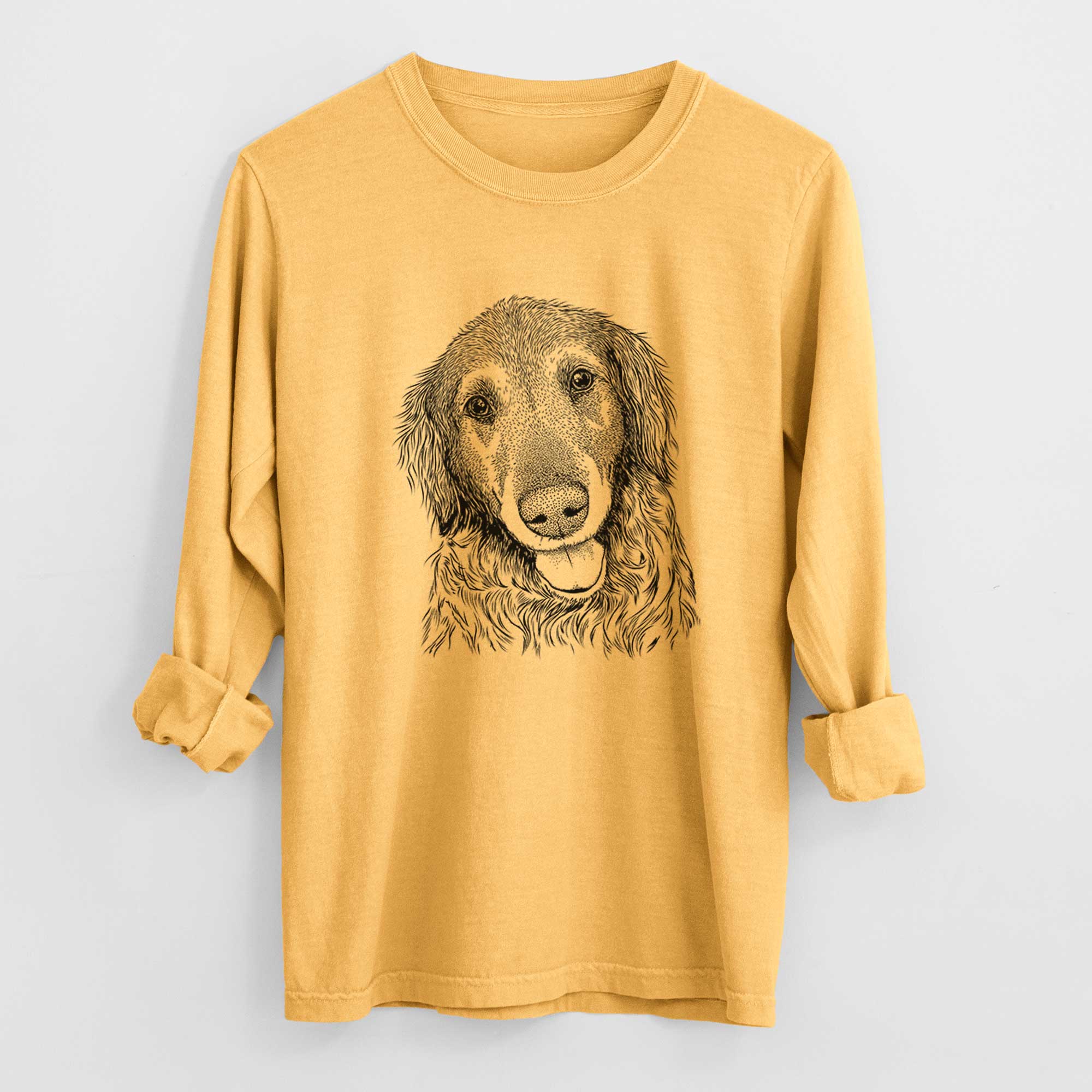 Bare Duncan the Golden Retriever - Heavyweight 100% Cotton Long Sleeve