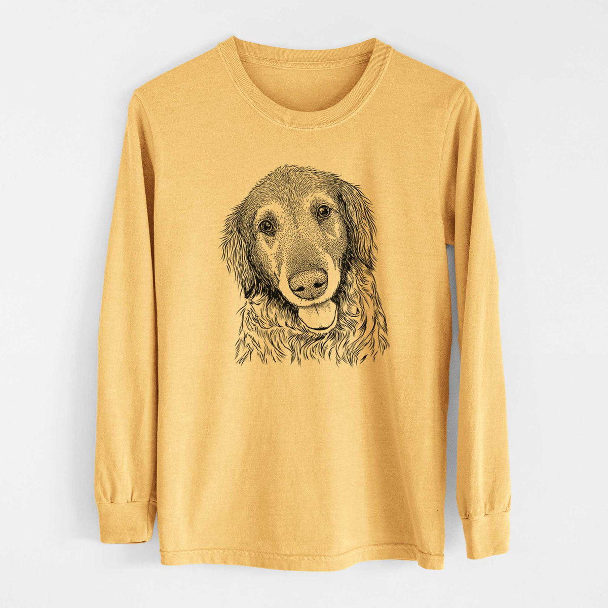 Bare Duncan the Golden Retriever - Heavyweight 100% Cotton Long Sleeve