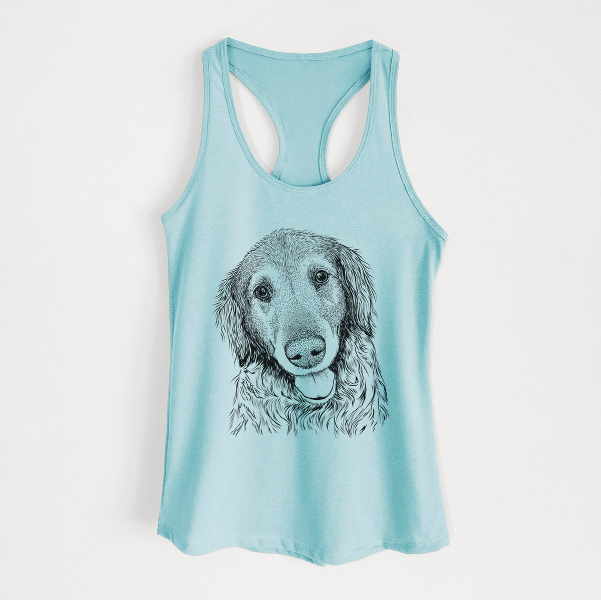 Duncan the Golden Retriever - Women's Racerback Tanktop
