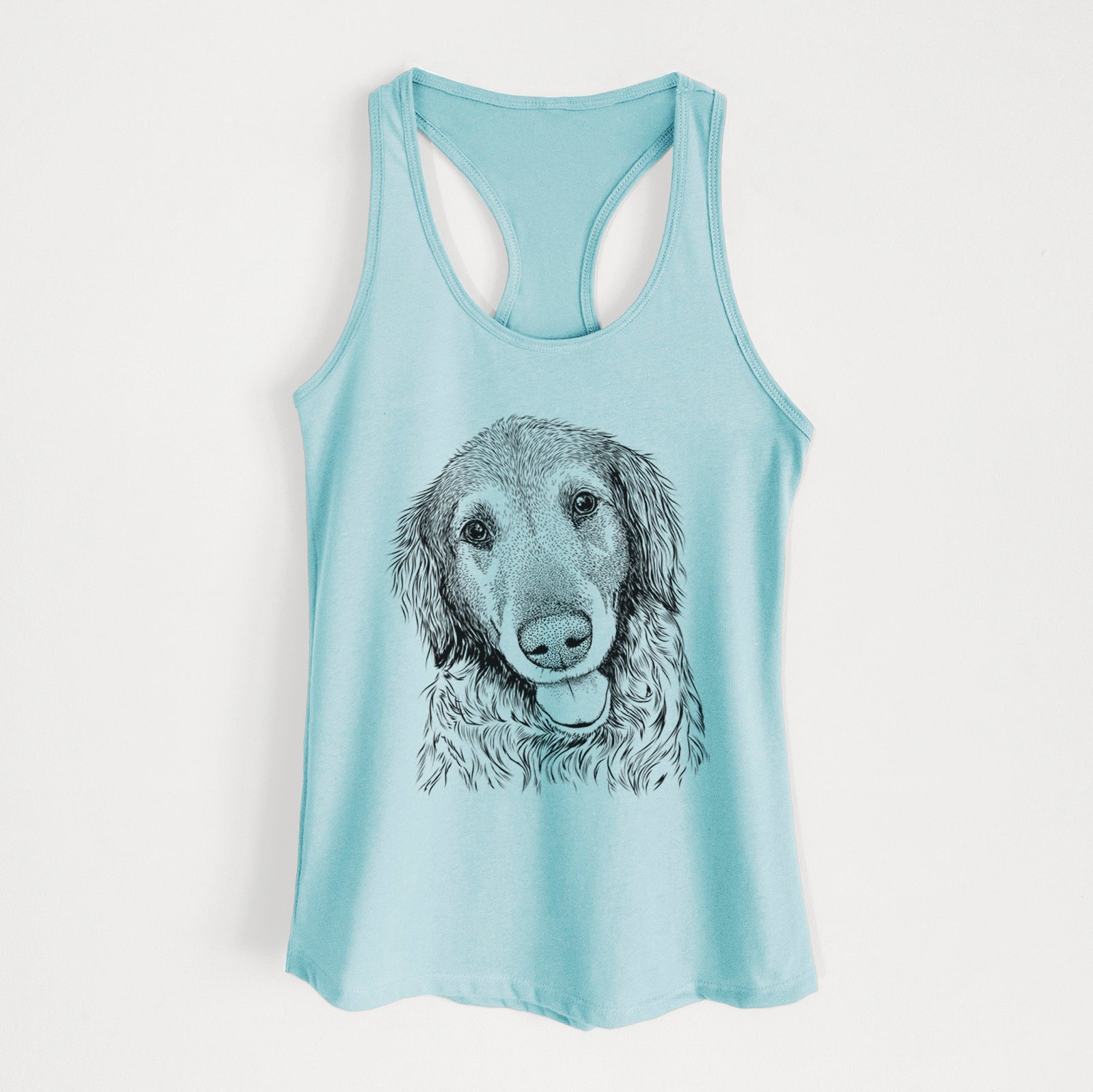 Duncan the Golden Retriever - Women's Racerback Tanktop