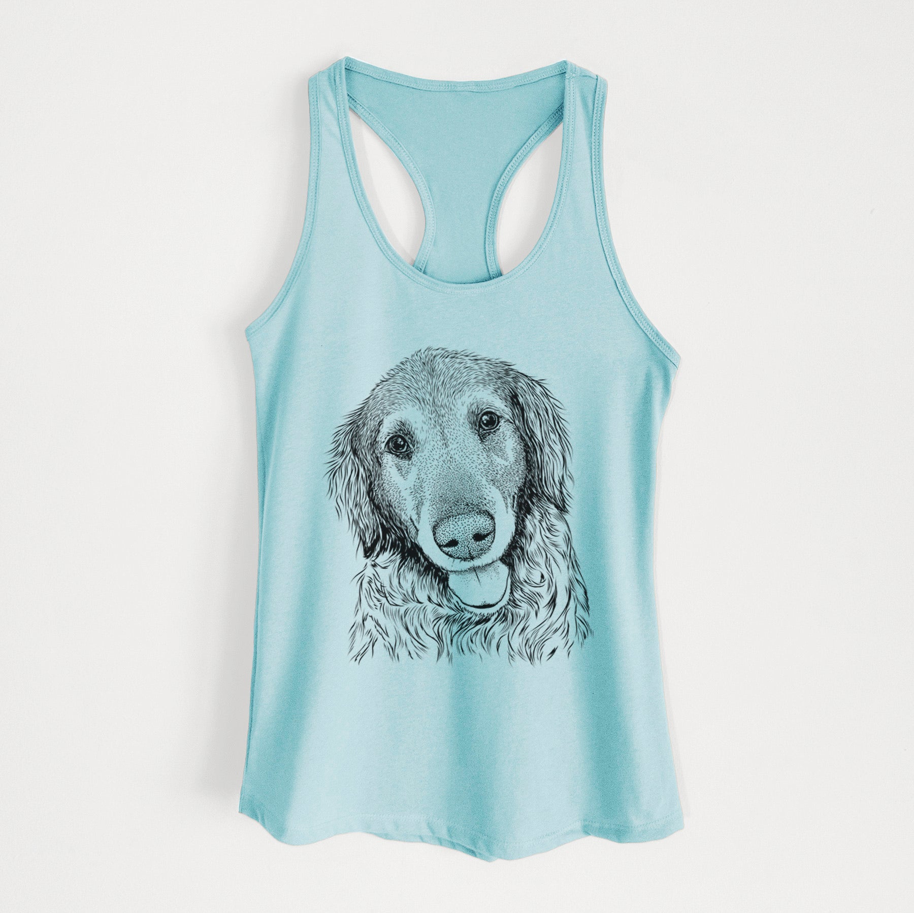 Duncan the Golden Retriever - Women's Racerback Tanktop