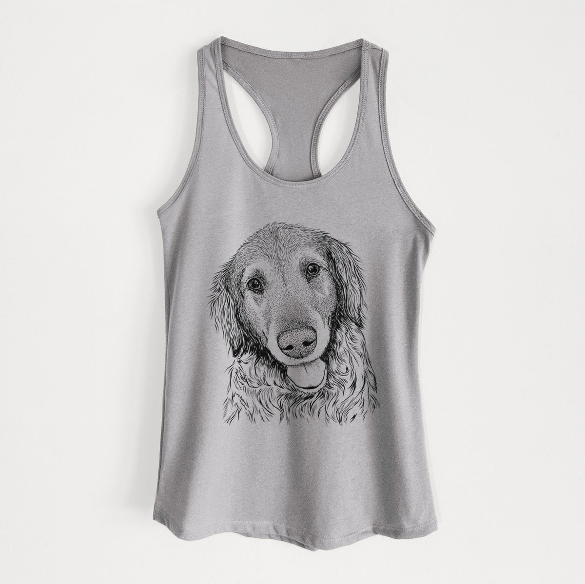 Duncan the Golden Retriever - Women&#39;s Racerback Tanktop