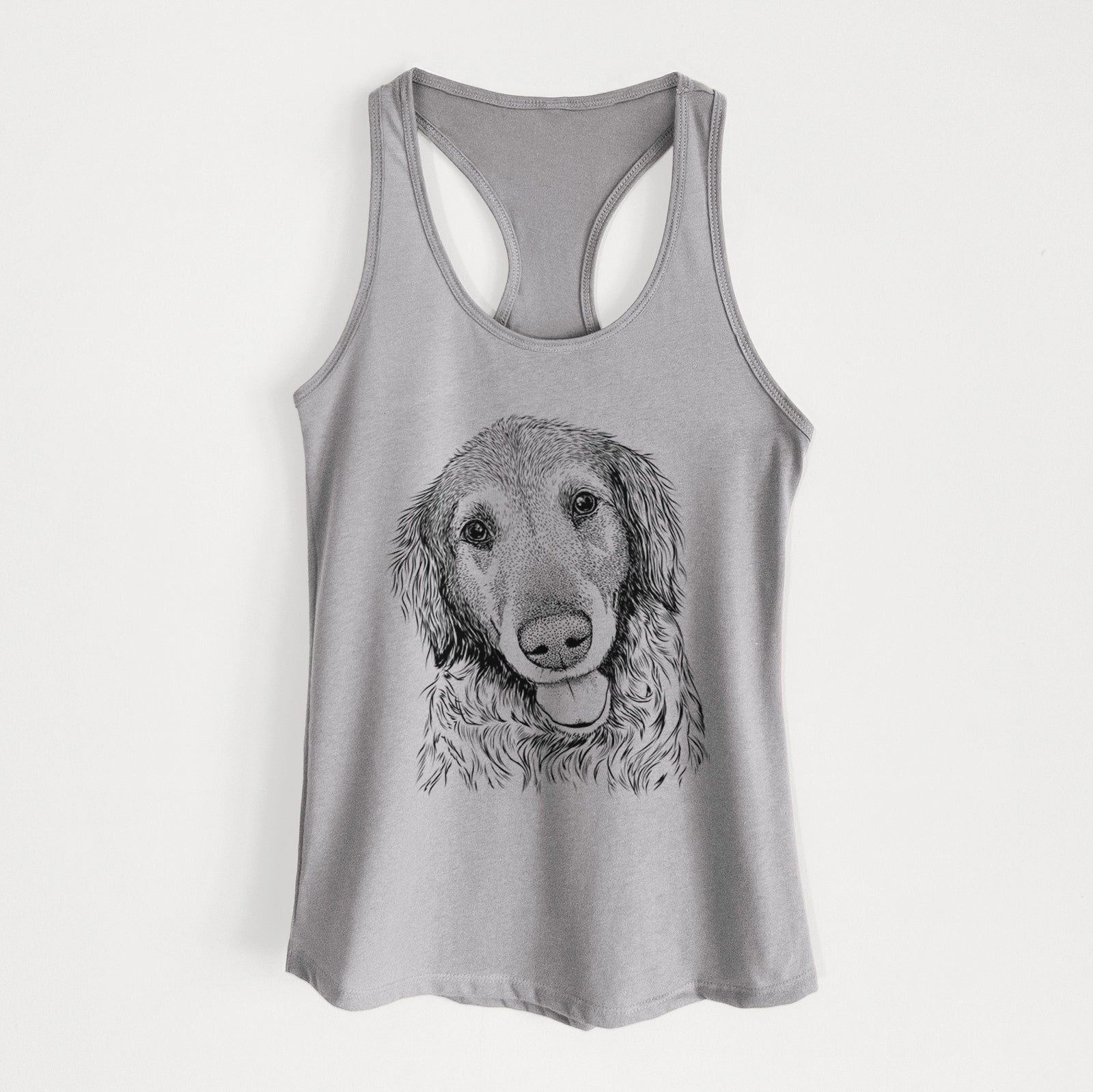 Duncan the Golden Retriever - Women's Racerback Tanktop