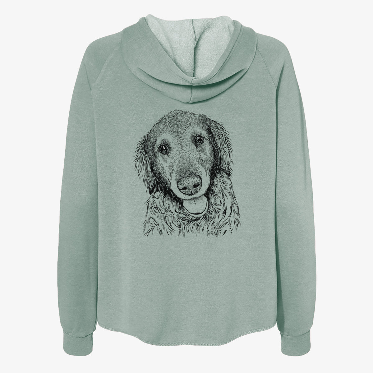 Duncan the Golden Retriever - Women's Cali Wave Zip-Up Sweatshirt