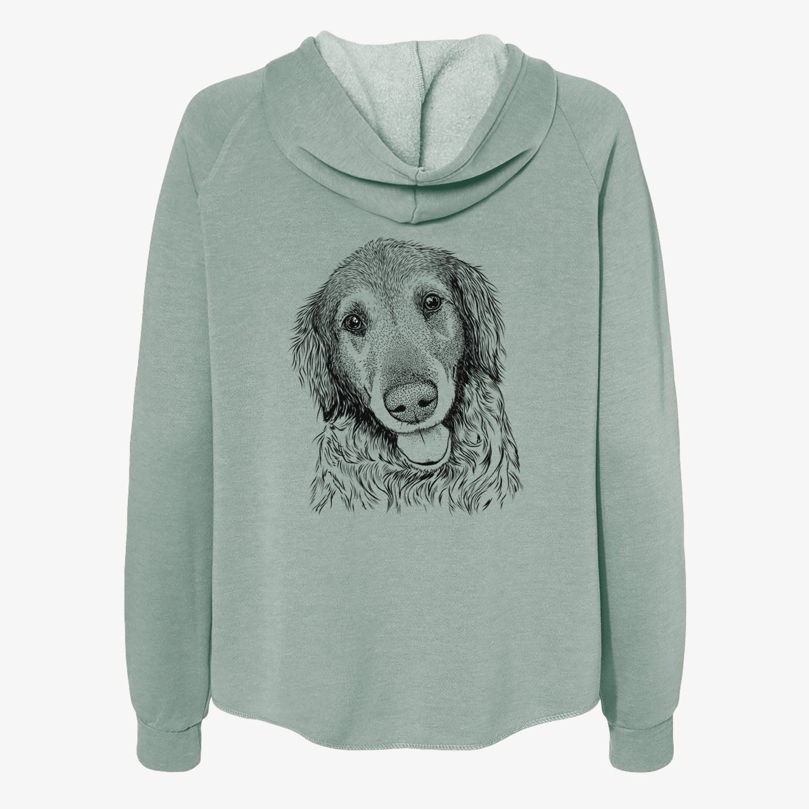 Duncan the Golden Retriever - Women's Cali Wave Zip-Up Sweatshirt