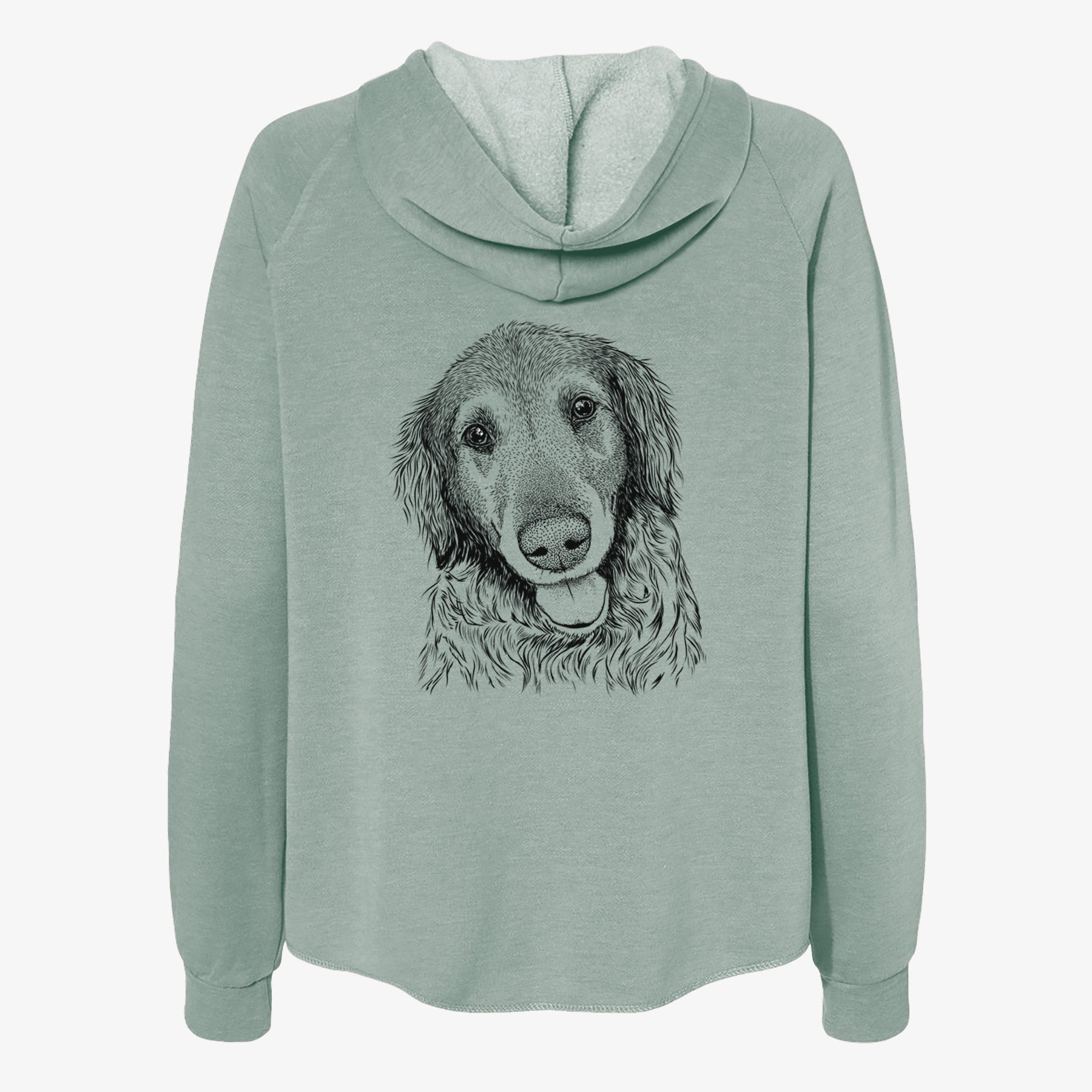 Duncan the Golden Retriever - Women's Cali Wave Zip-Up Sweatshirt