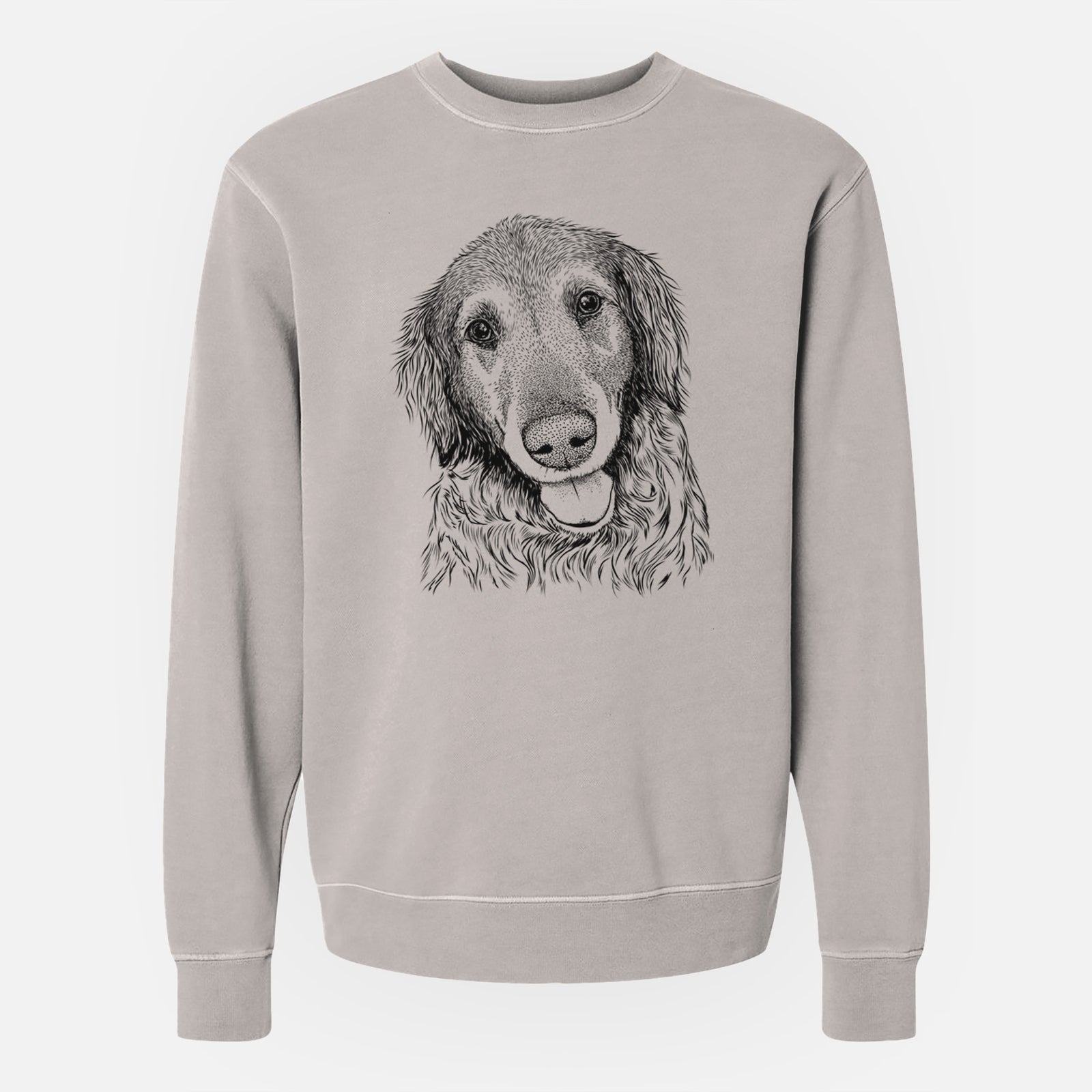 Bare Duncan the Golden Retriever - Unisex Pigment Dyed Crew Sweatshirt