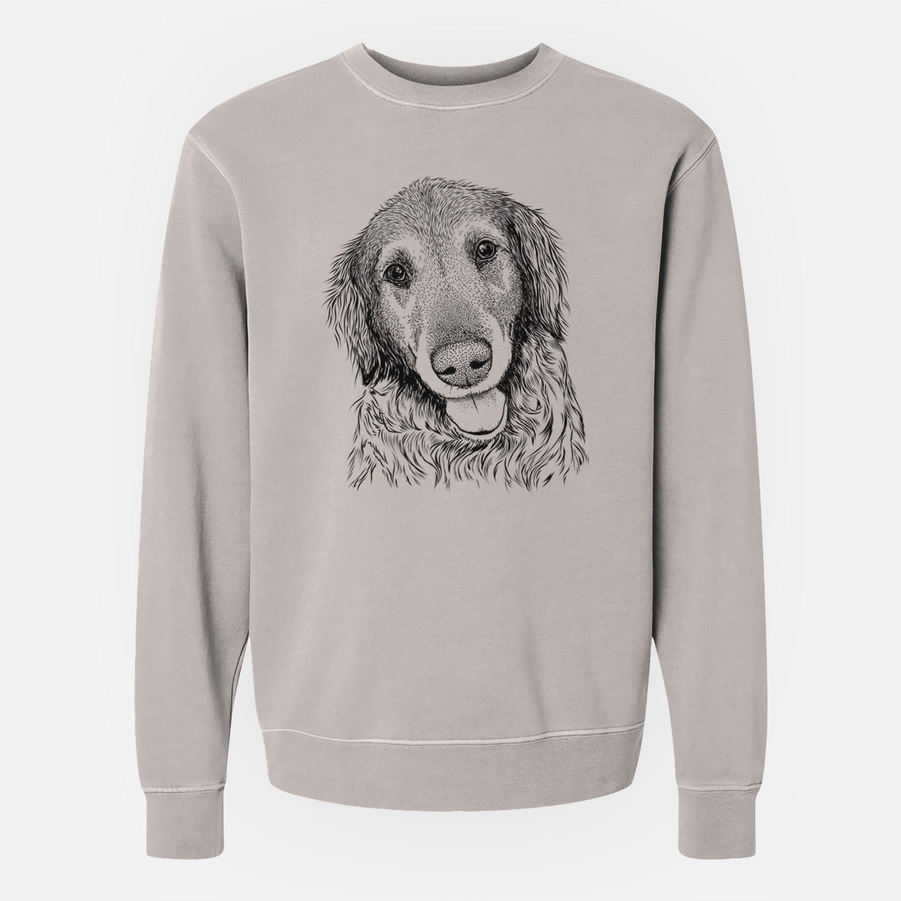Bare Duncan the Golden Retriever - Unisex Pigment Dyed Crew Sweatshirt