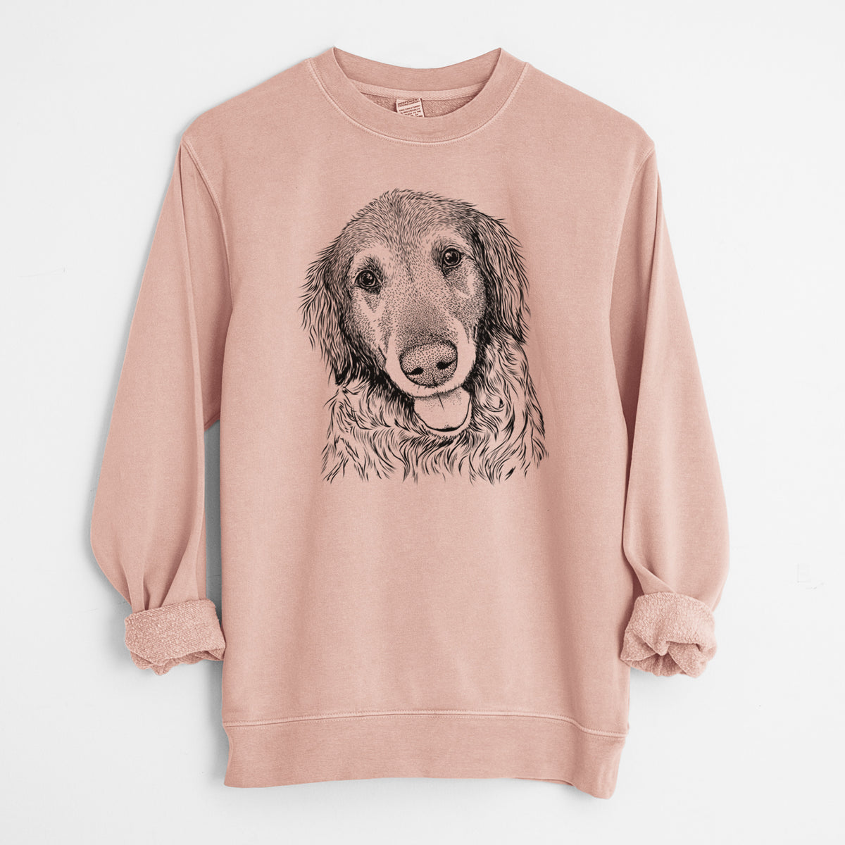 Bare Duncan the Golden Retriever - Unisex Pigment Dyed Crew Sweatshirt