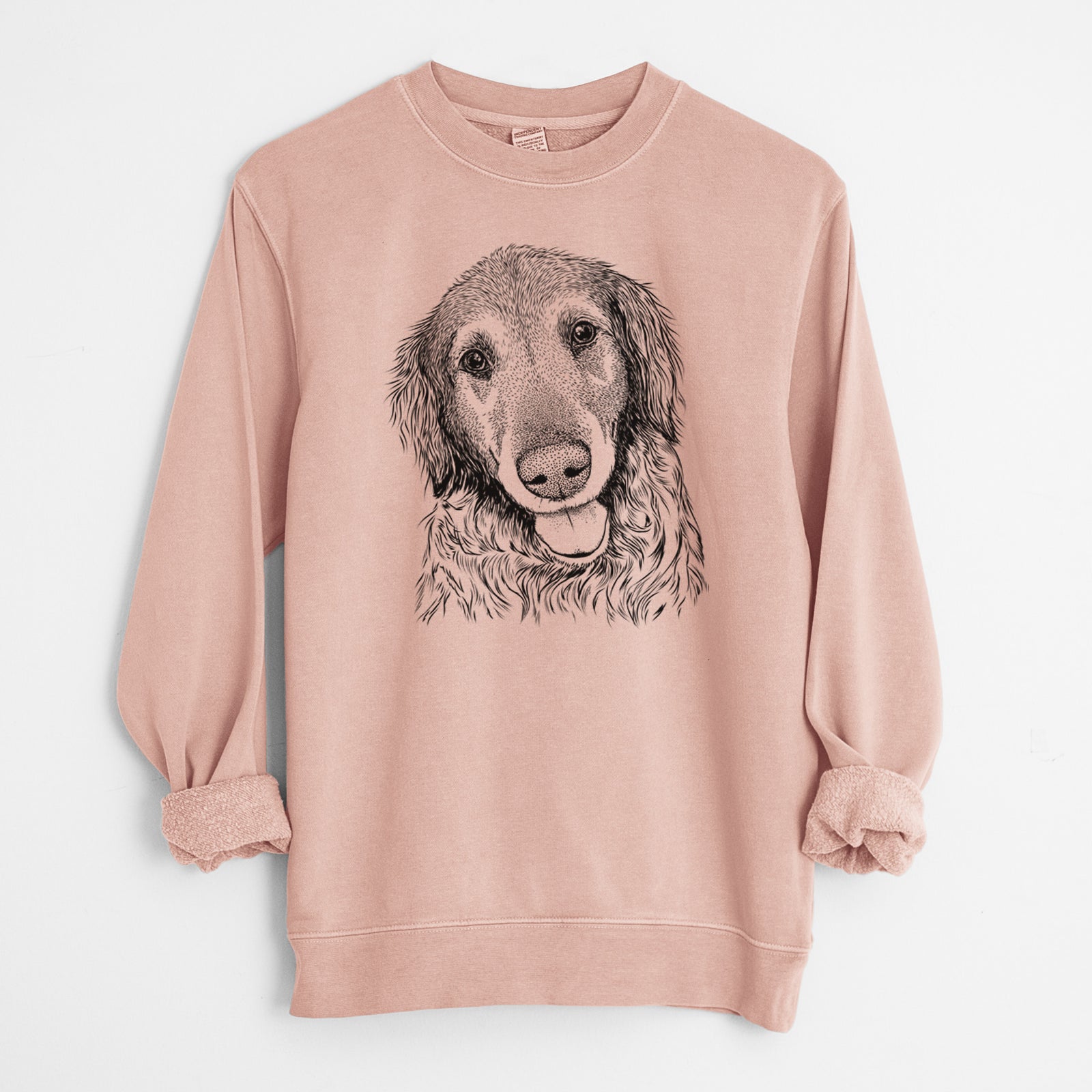 Bare Duncan the Golden Retriever - Unisex Pigment Dyed Crew Sweatshirt