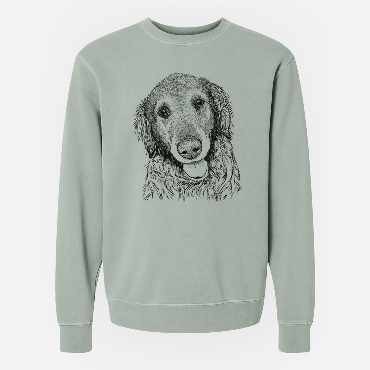 Bare Duncan the Golden Retriever - Unisex Pigment Dyed Crew Sweatshirt