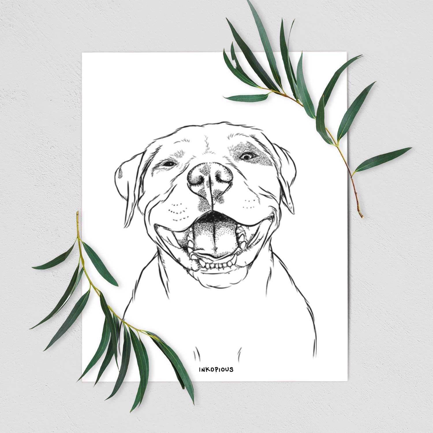Dutch the Mixed Breed Art Print
