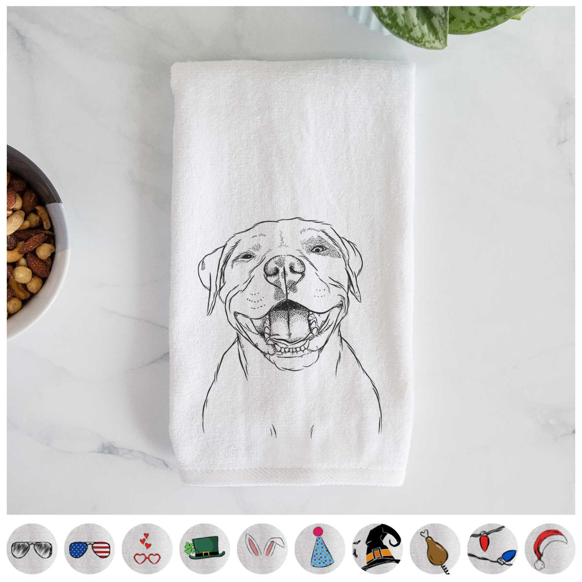 Dutch the Mixed Breed Decorative Hand Towel