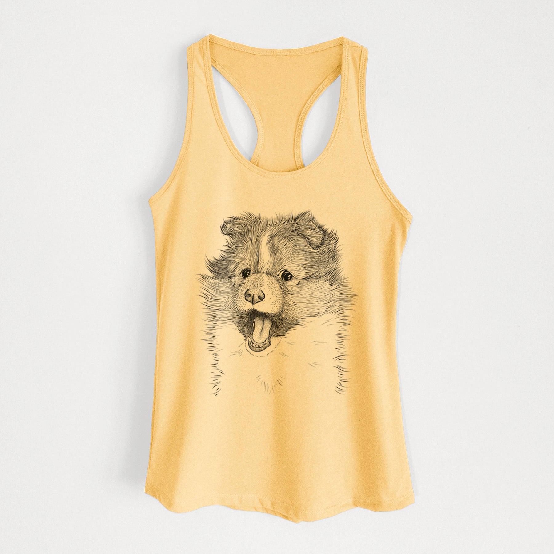 Dylan the Shetland Sheepdog - Women's Racerback Tanktop