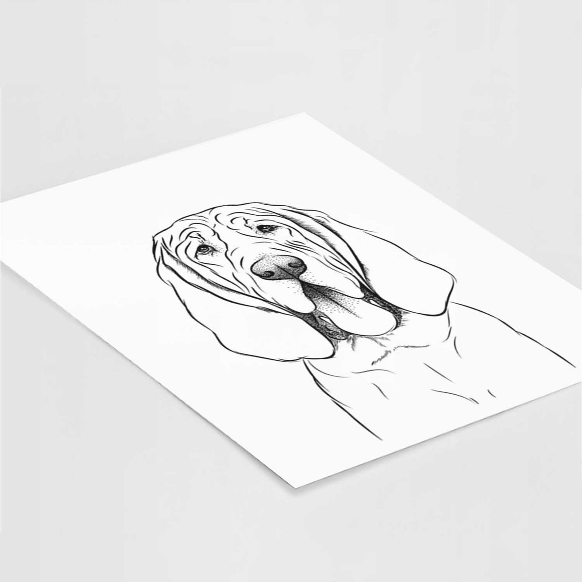 Earl the Bloodhound Art Print