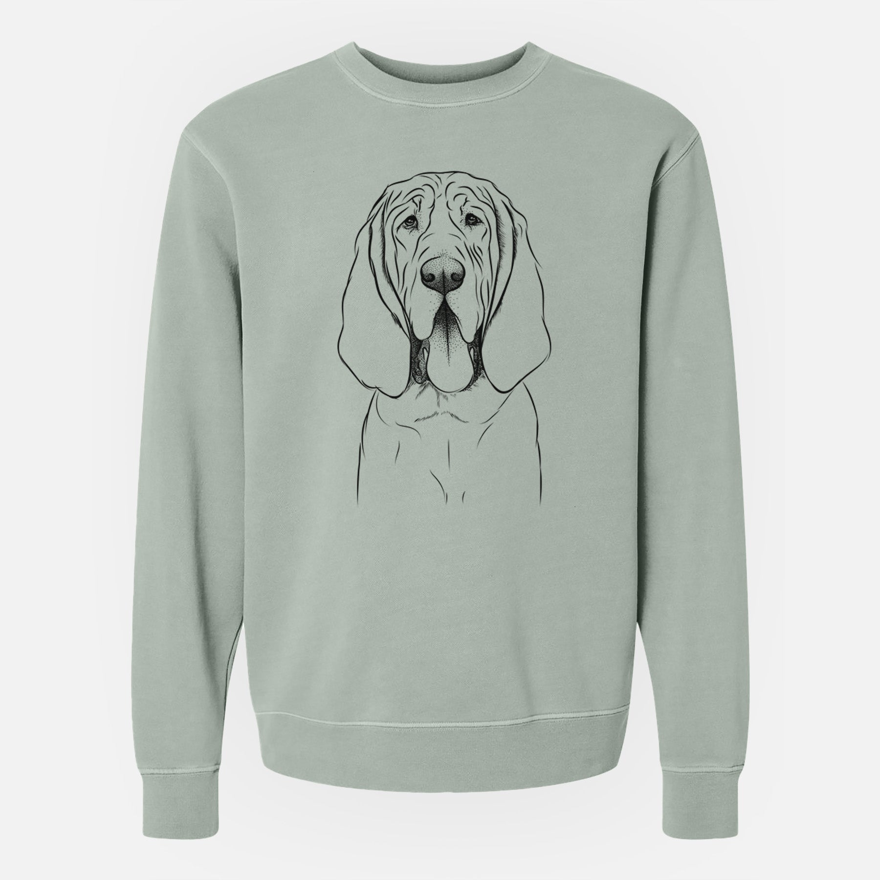 Bare Earl the Bloodhound - Unisex Pigment Dyed Crew Sweatshirt