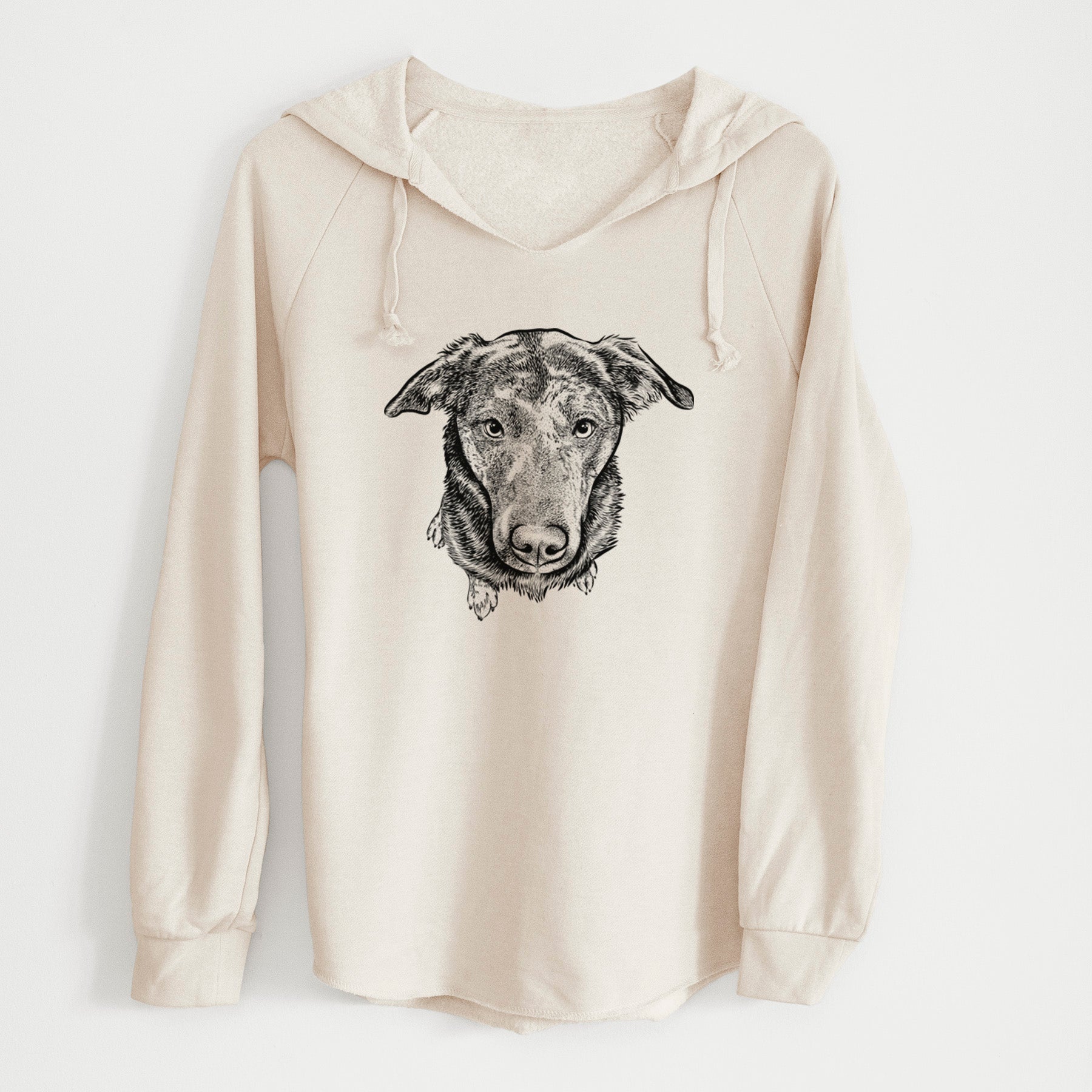 Bare Echo the Pitbull Beagle Mix - Cali Wave Hooded Sweatshirt