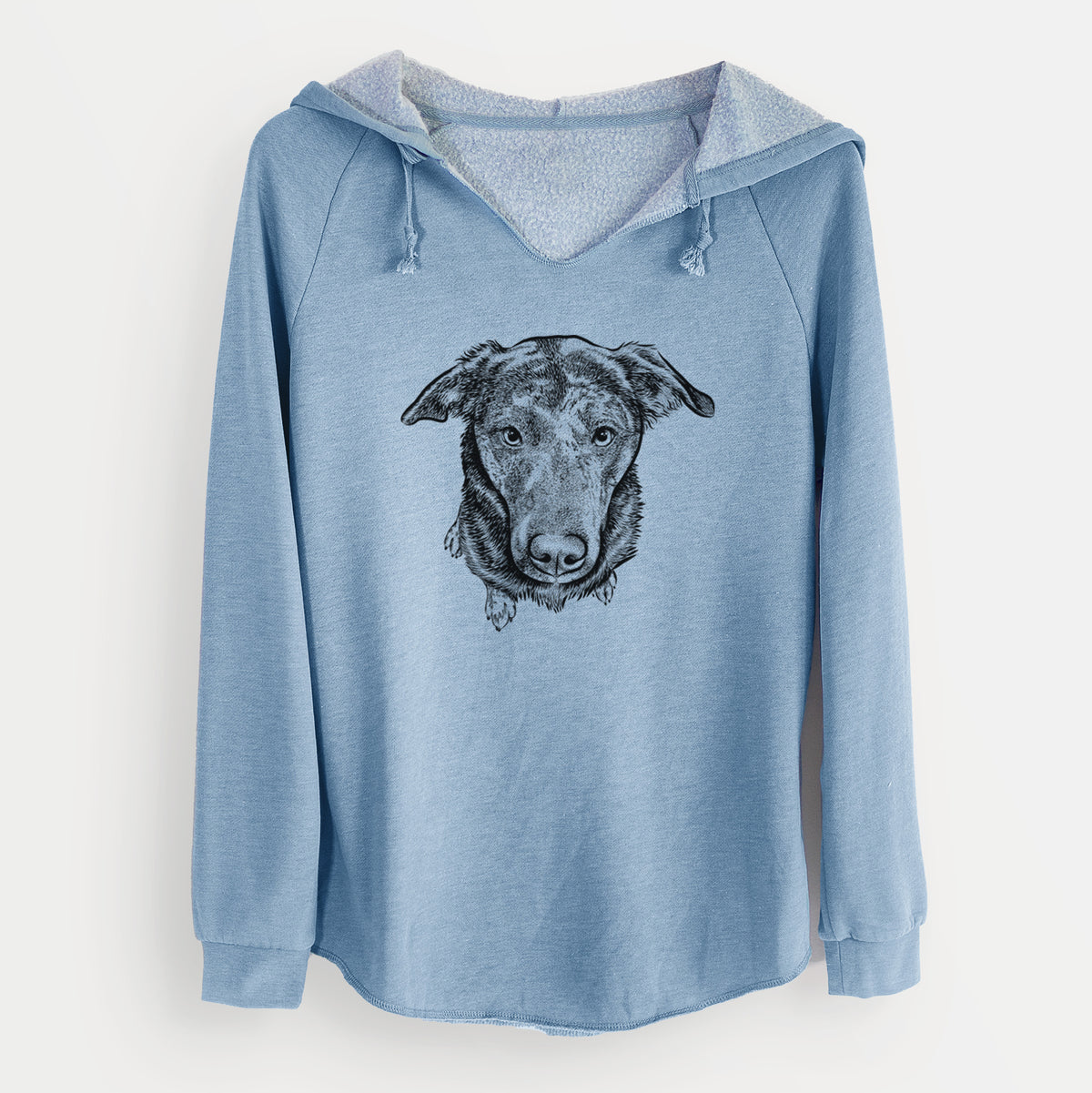 Bare Echo the Pitbull Beagle Mix - Cali Wave Hooded Sweatshirt
