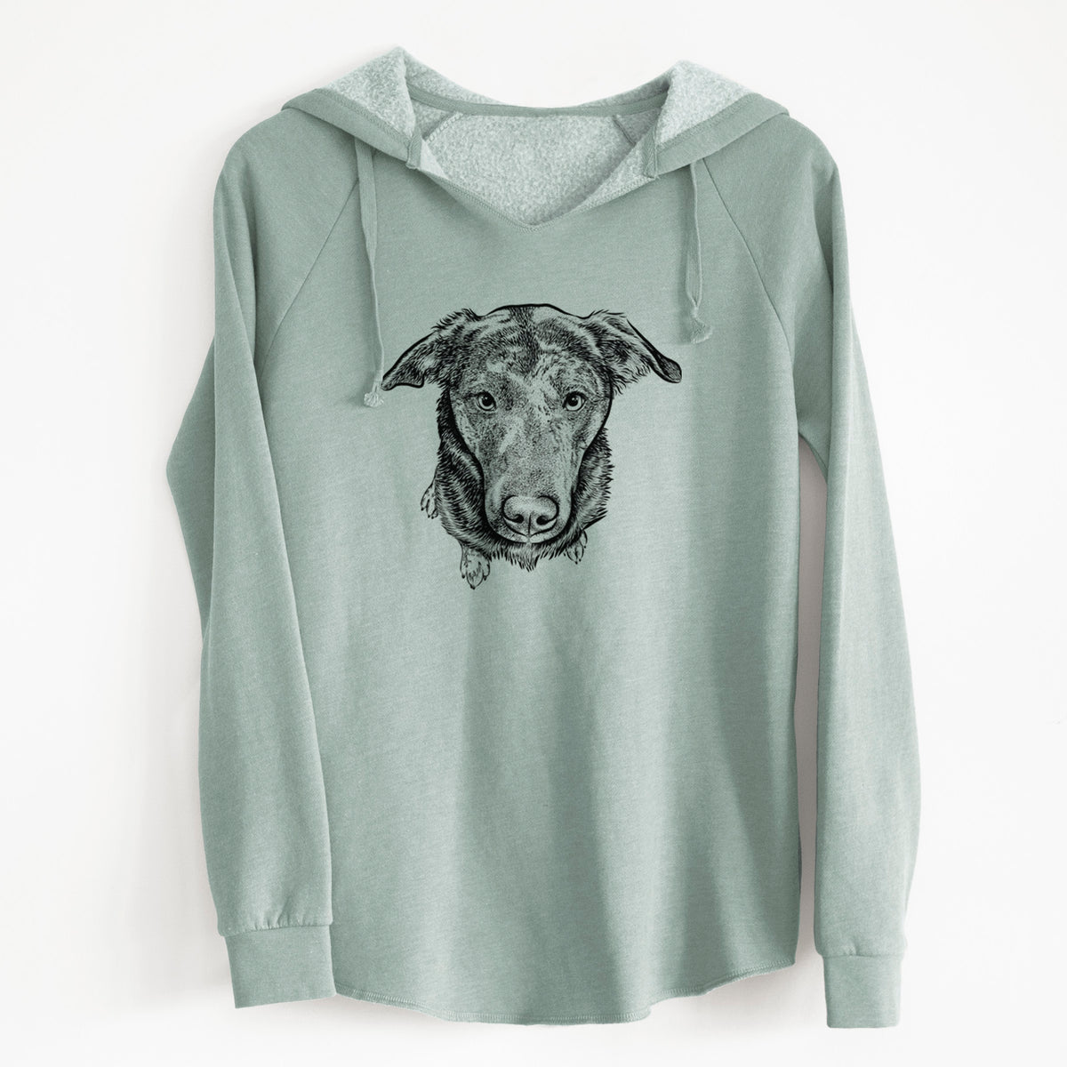Bare Echo the Pitbull Beagle Mix - Cali Wave Hooded Sweatshirt